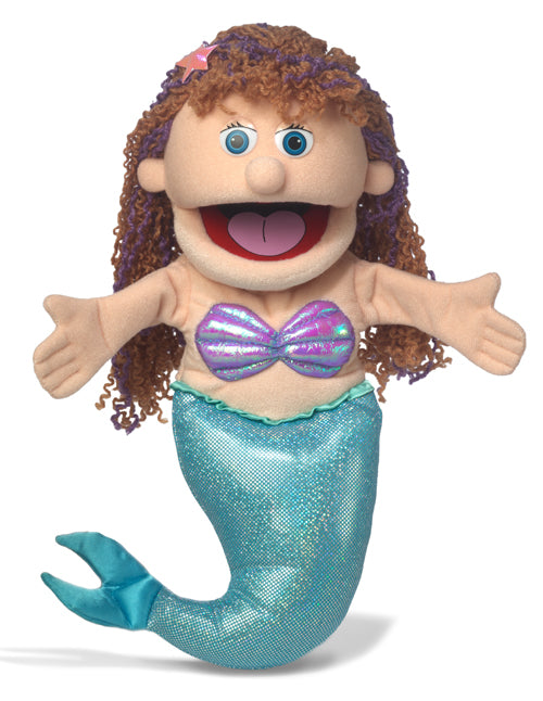 Melody the Mermaid 36cm Hand Puppet - Interactive Storytelling Toy for Kids, Perfect for Imaginative Play, Classroom Activities & Family Bonding (Code 55)