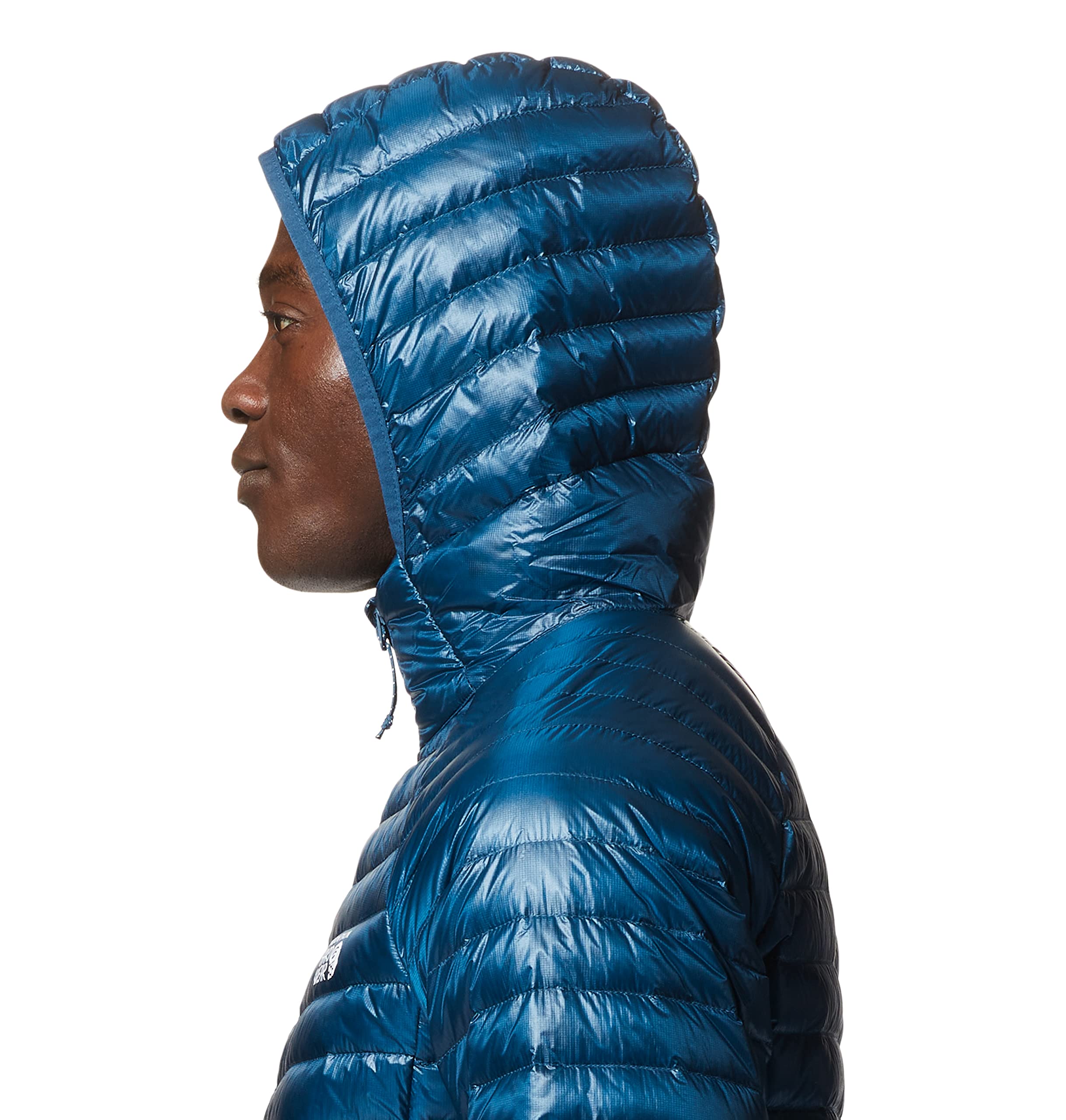 Mountain Hardwear Men's Ghost Whisperer/2 Hoody - Ultralight Down Jacket for Hiking & Camping - Dark Caspian - X-Large - Perfect for Outdoor Adventures & Cold Weather