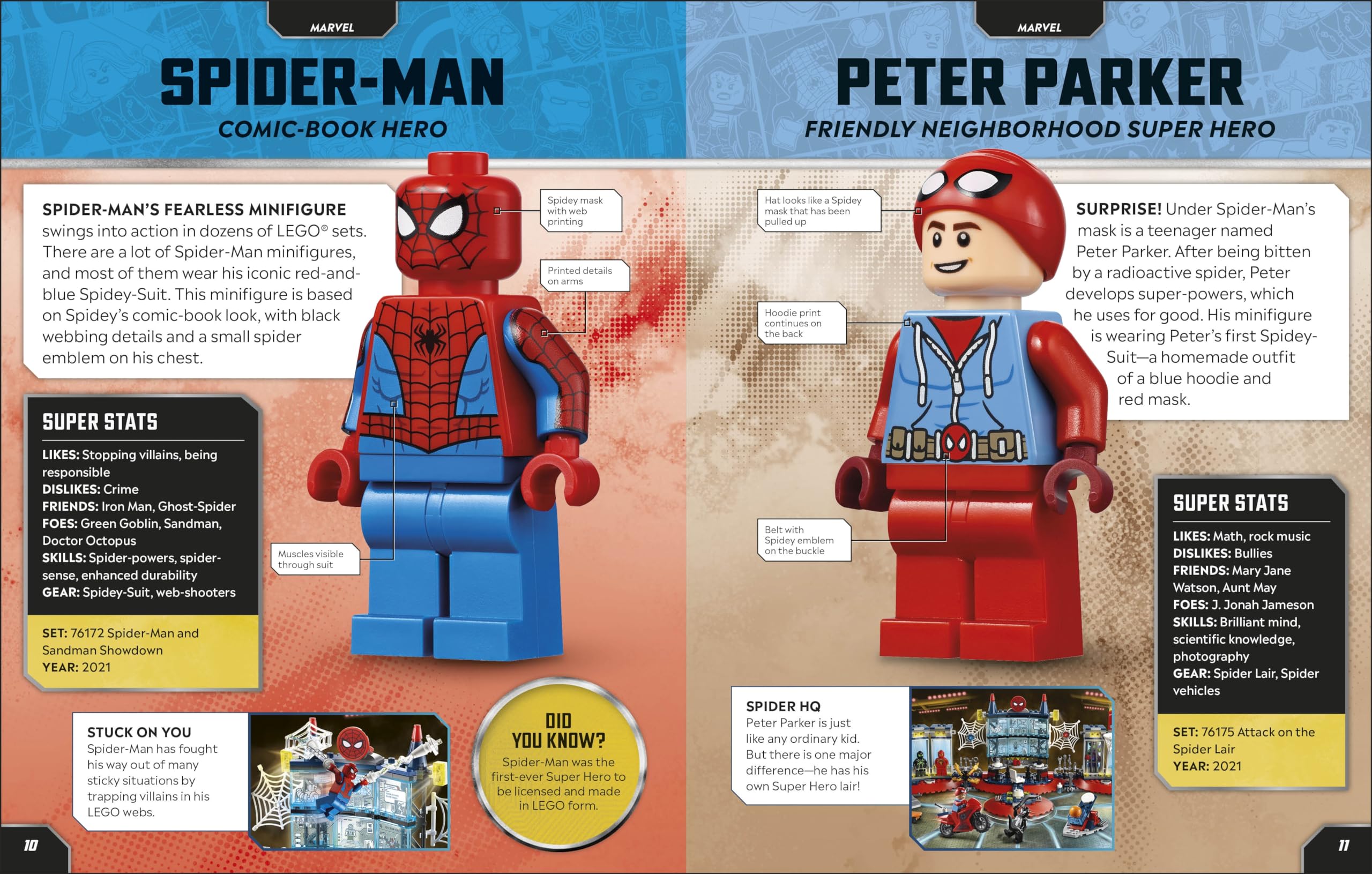 LEGO Marvel Character Encyclopedia Book with Exclusive Captain America Minifigure - Ultimate Collector's Guide for Superhero Fans & Gift for Kids & Adults - Perfect for Marvel Collections, Birthday Presents, and Educational Play