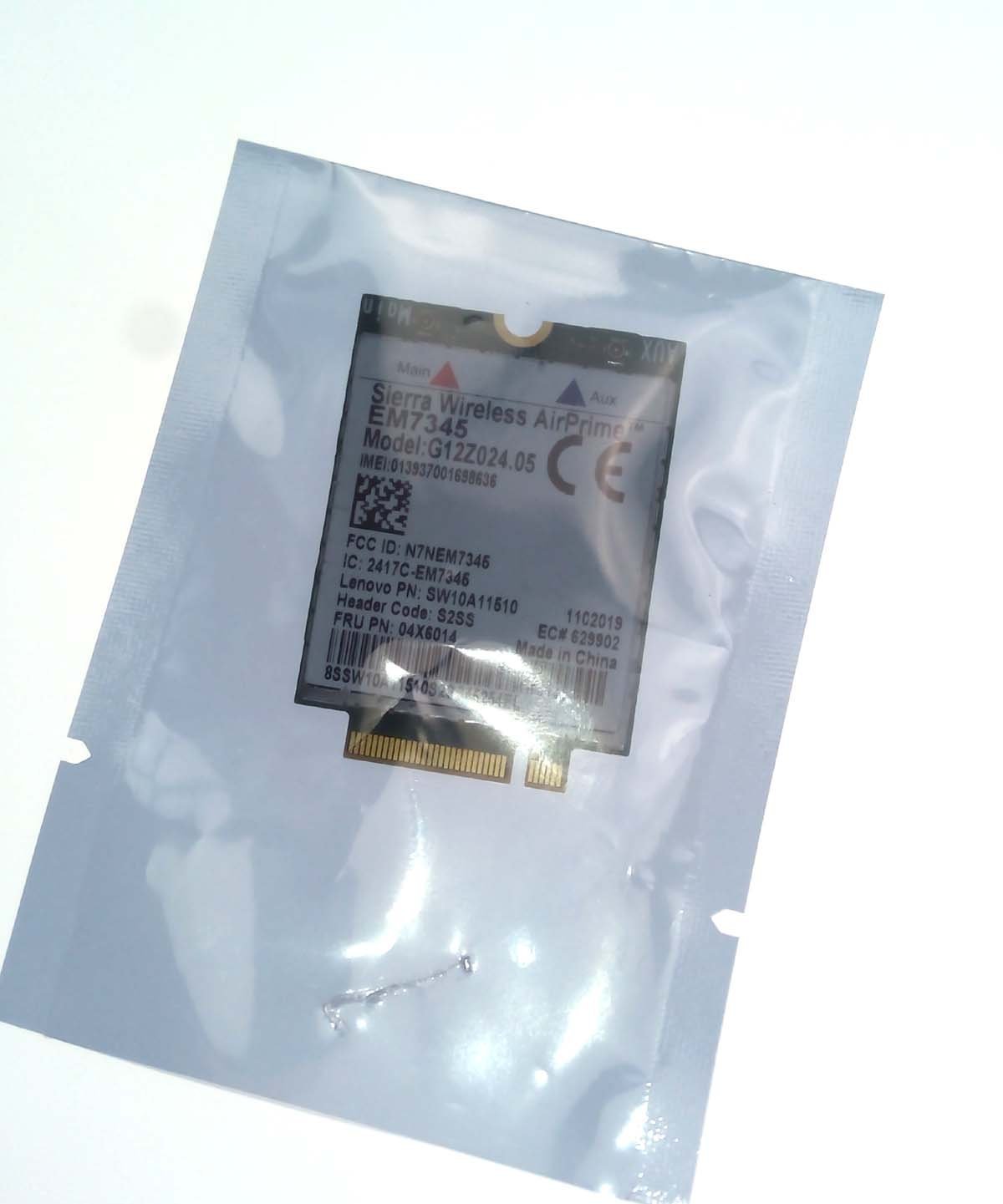 Lenovo ThinkPad Gobi 5000 LTE/HSPA 4G NGFF Card (EM7345 04X6014) - 42Mbps High-Speed Wireless Module for T440/T440s/T450/T450s/L440/L540/T540p/W540/X240/X1 Carbon - Perfect for Business Travel & Remote Work Connectivity