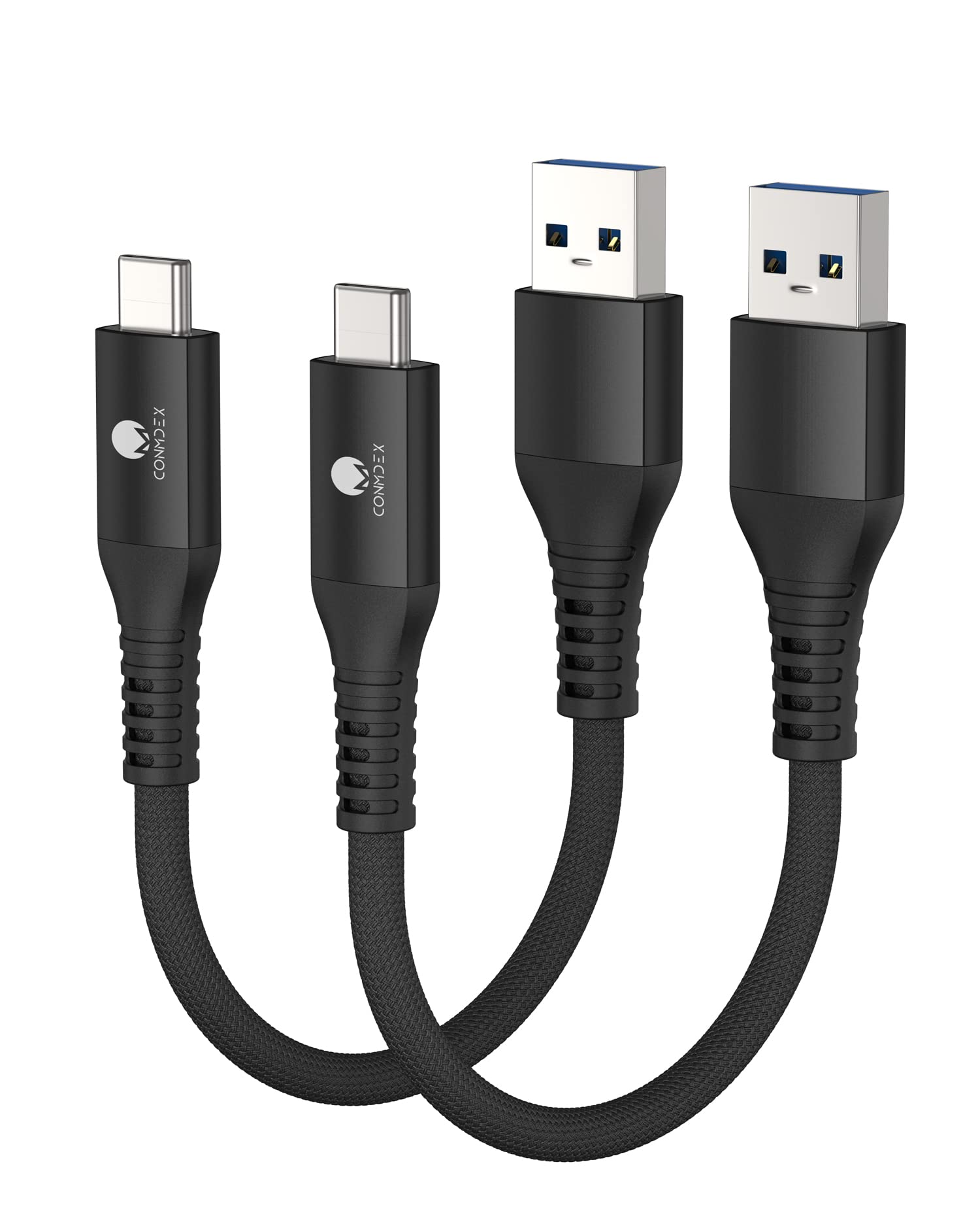 CONMDEX 2-Pack USB C Cable 3A Fast Charging 10Gbps - for Samsung, Pixel, Android Auto