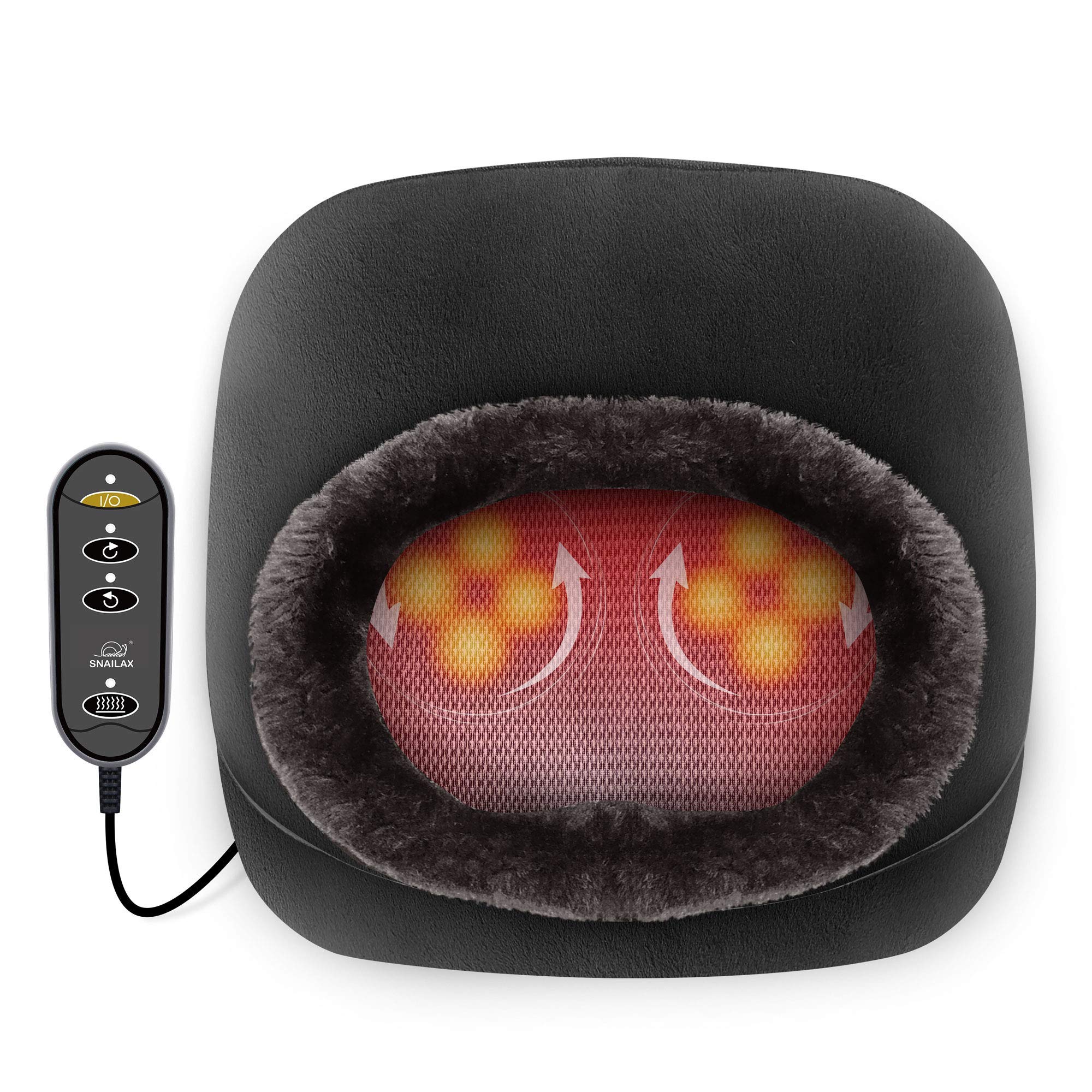 Snailax Shiatsu Air Compression Back and Foot Massager Set - Neck, Back, Shoulder Pain Relief with Vibration Massage Seat Cushion - Perfect for Home, Office, and Car Use