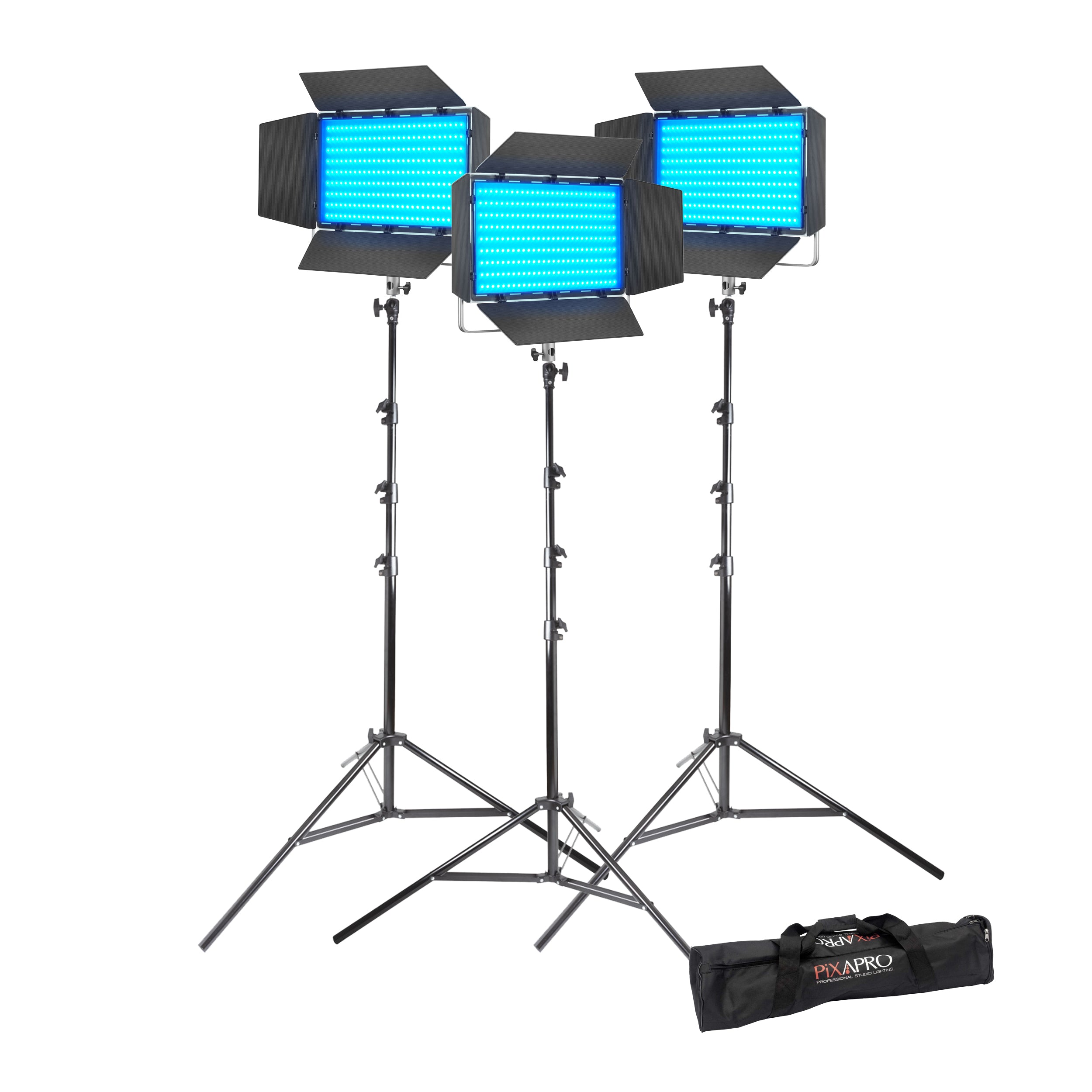 Godox Litemons LP1200R Professional RGB LED Light Panel Kit with 3 Heads - Perfect for YouTube Videos, Photography Studio Lighting, and Live Streaming