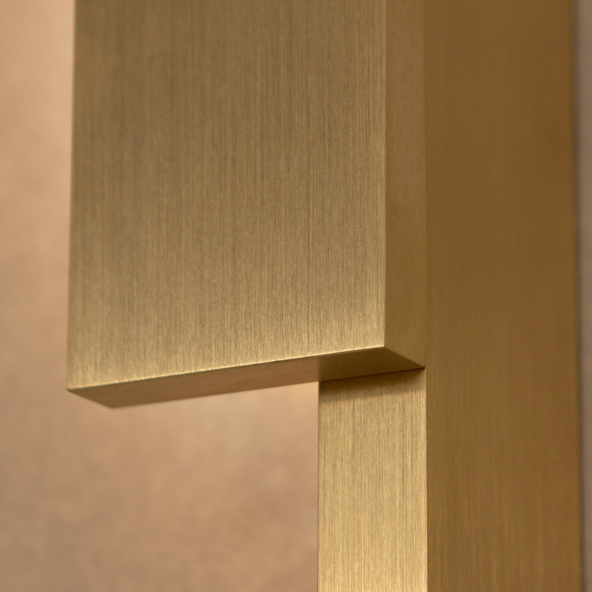 PRE ORDER BEN TOVIM DESIGN Bloc Wall Sconce - Left Side Brushed Brass Finish | Modern Wall Lighting for Living Room, Bedroom & Hallway Decor