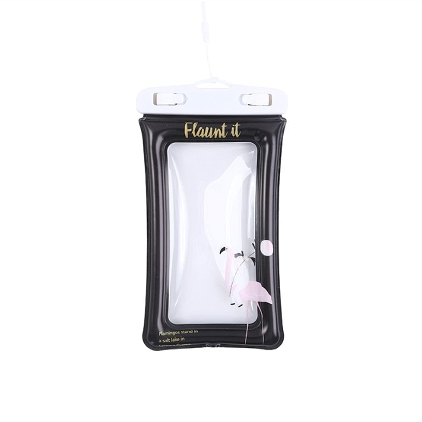 KLXQ Floating Airbag Inflatable Waterproof Phone Pouch - Touch Screen Compatible Transparent Dry Bag for Swimming, Beach, Kayaking & Water Sports | iPhone & Android Protection