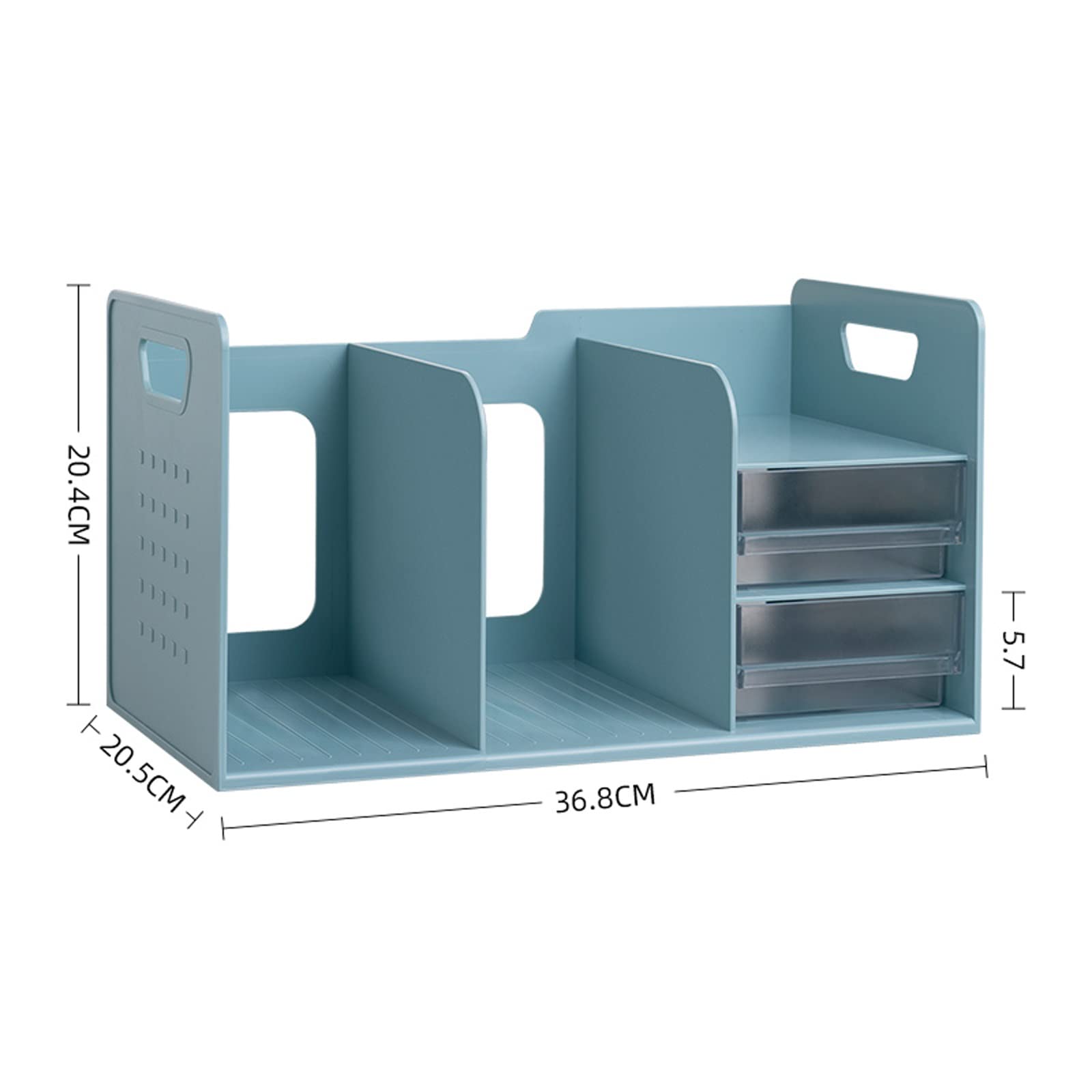 Heavy Duty Bookends for Shelves - Multifunctional Desktop Storage Organizer with Drawer, Office & Home Bookshelf Bookend Set - 5 Stylish Colors (Perfect for Office Desks, Home Libraries & Study Rooms)