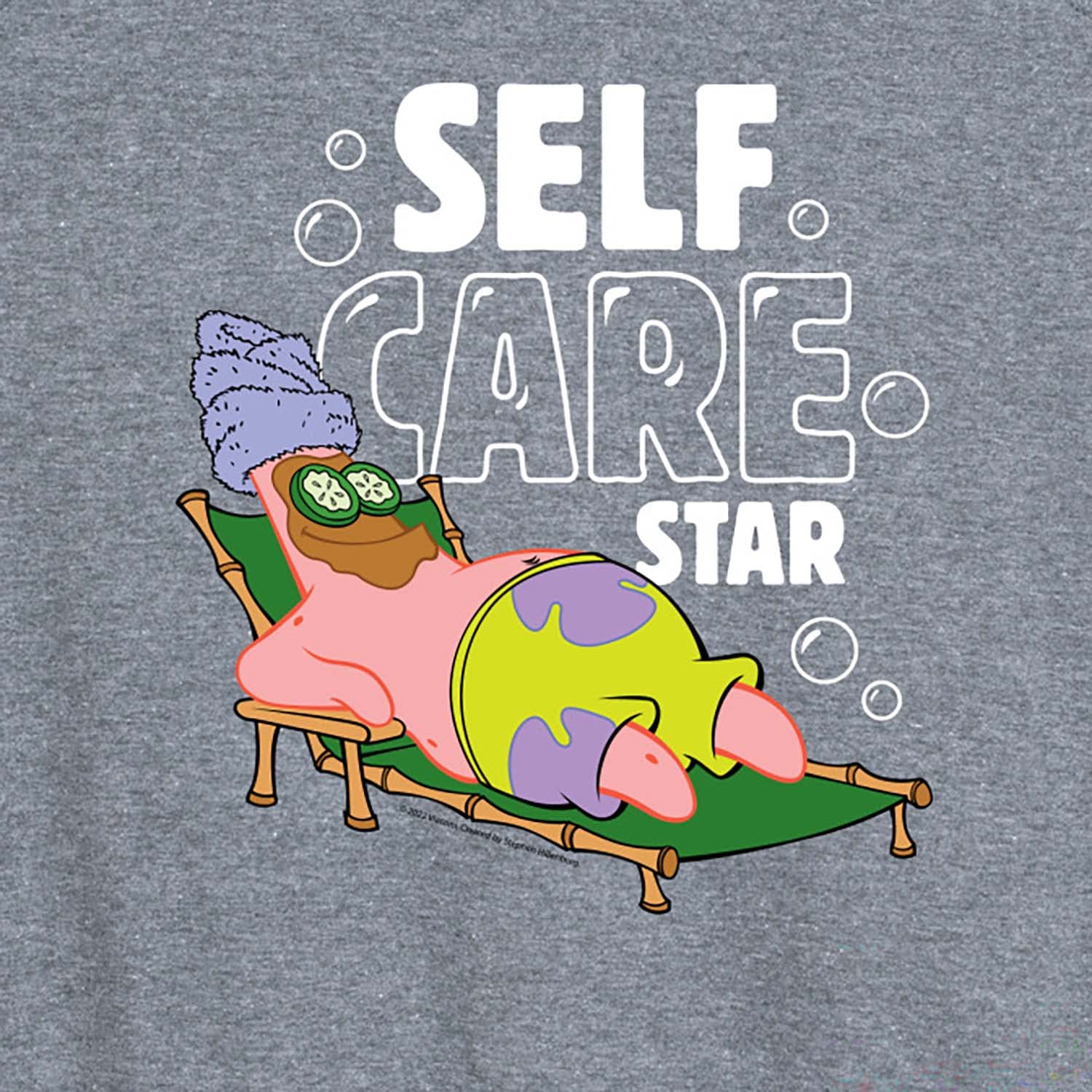 Spongebob Squarepants Self Care Star Women's Racerback Tank Top - Soft & Comfortable Hybrid Apparel - Perfect for Gym, Yoga & Casual Wear