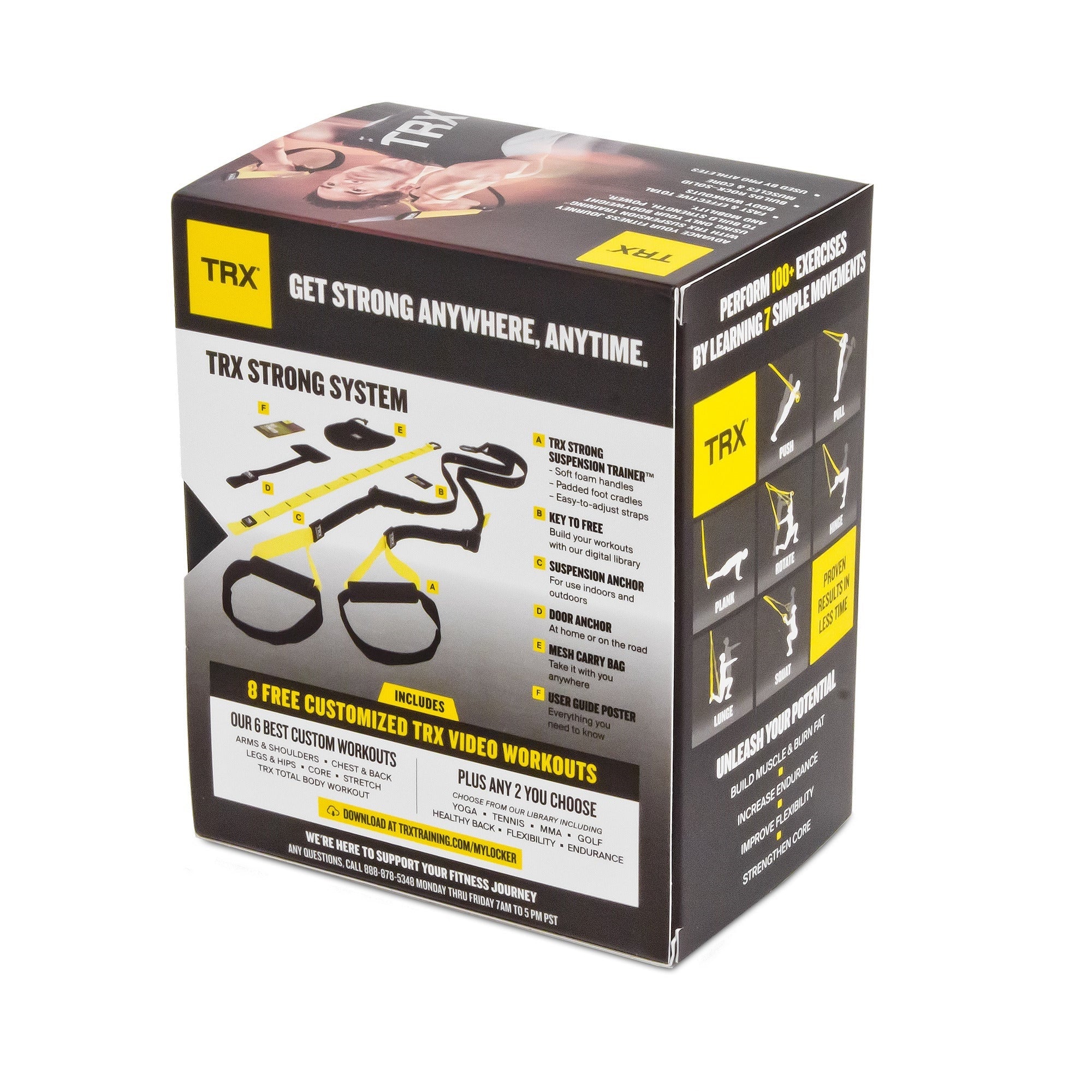 TRX Suspension Trainer - Portable Home & Gym Workout System for Full Body Strength Training - Perfect for Fitness, CrossFit, and Functional Training