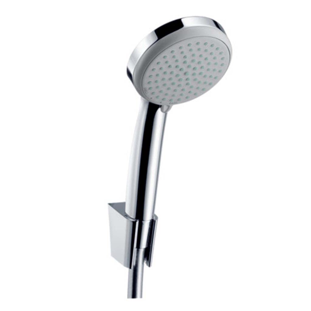 Hansgrohe Croma 100 Shower Holder Set Vario with 160 cm Shower Hose - Wall Mounted Chrome Shower Arm for Modern Bathrooms, Perfect for Home Spa Experience