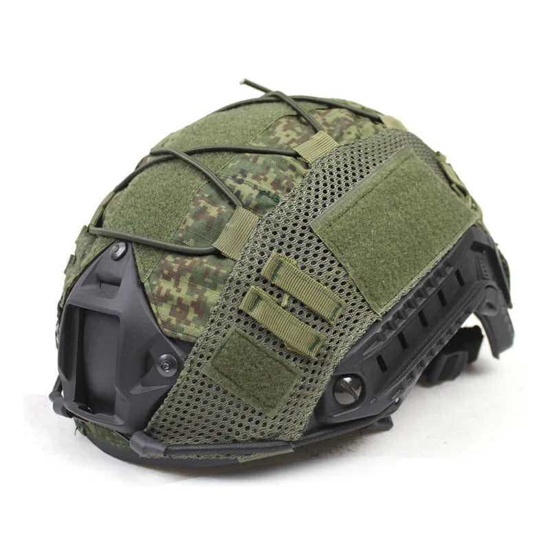 Tactical Helmet Cover for FAST Helmets - Military Grade Camouflage Helmet Cover for Outdoor, Airsoft & Tactical Operations