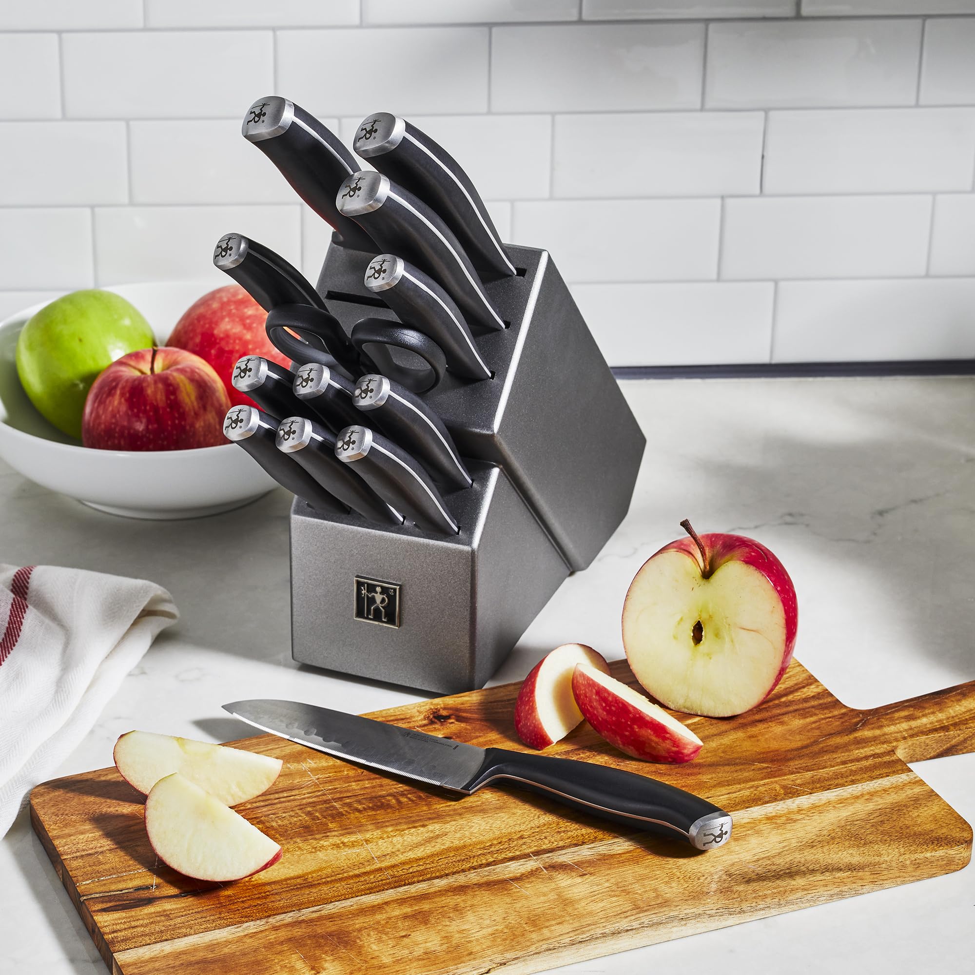 Henckels Assure 14-Piece Knife Block Set with Sharp Knives - Premium Kitchen Cutlery for Cooking, Slicing & Dicing - Perfect for Home Chefs & Professional Kitchens