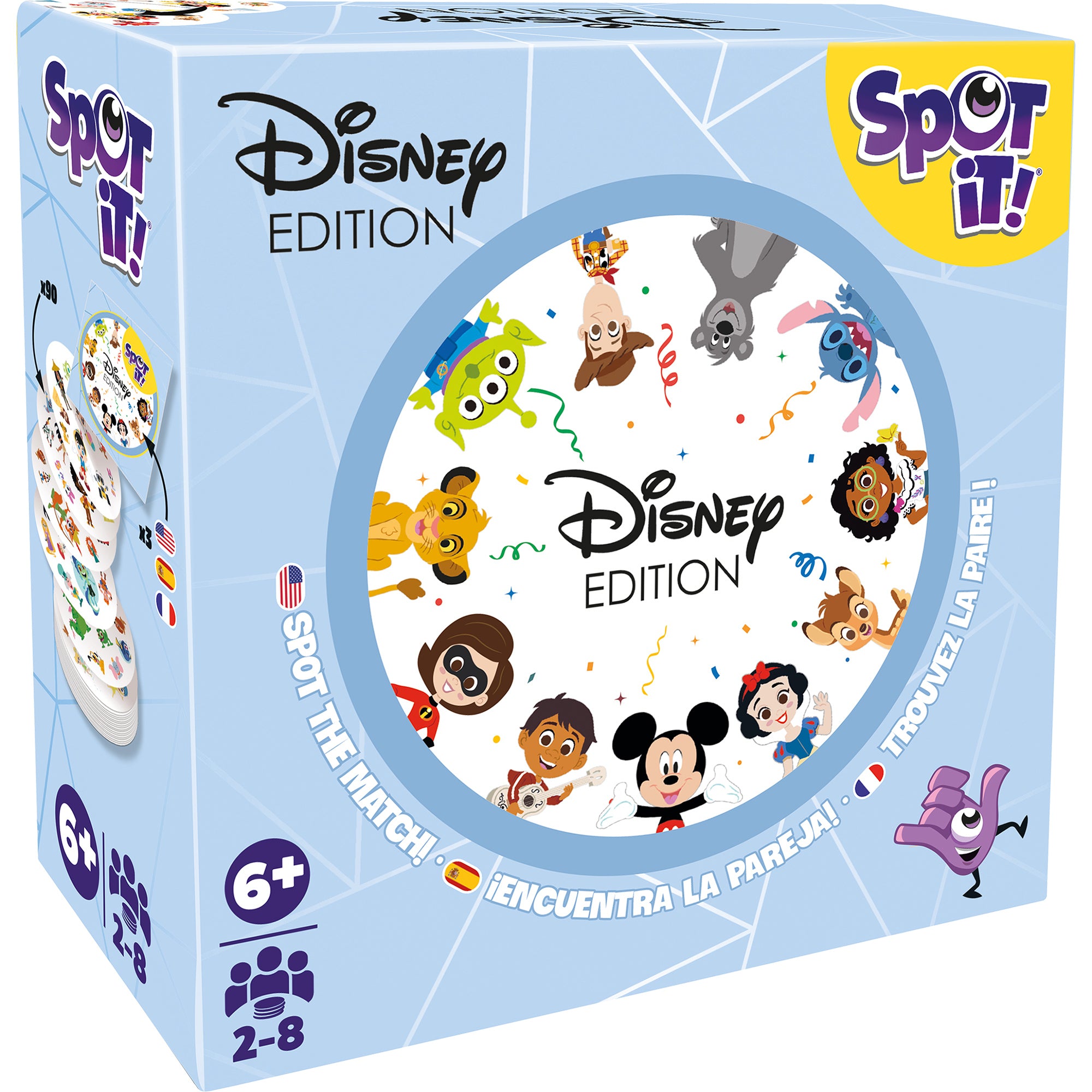 Spot It! Disney Edition - Fun Family Matching Card Game for Kids & Adults - Perfect for Parties, Travel & Game Nights