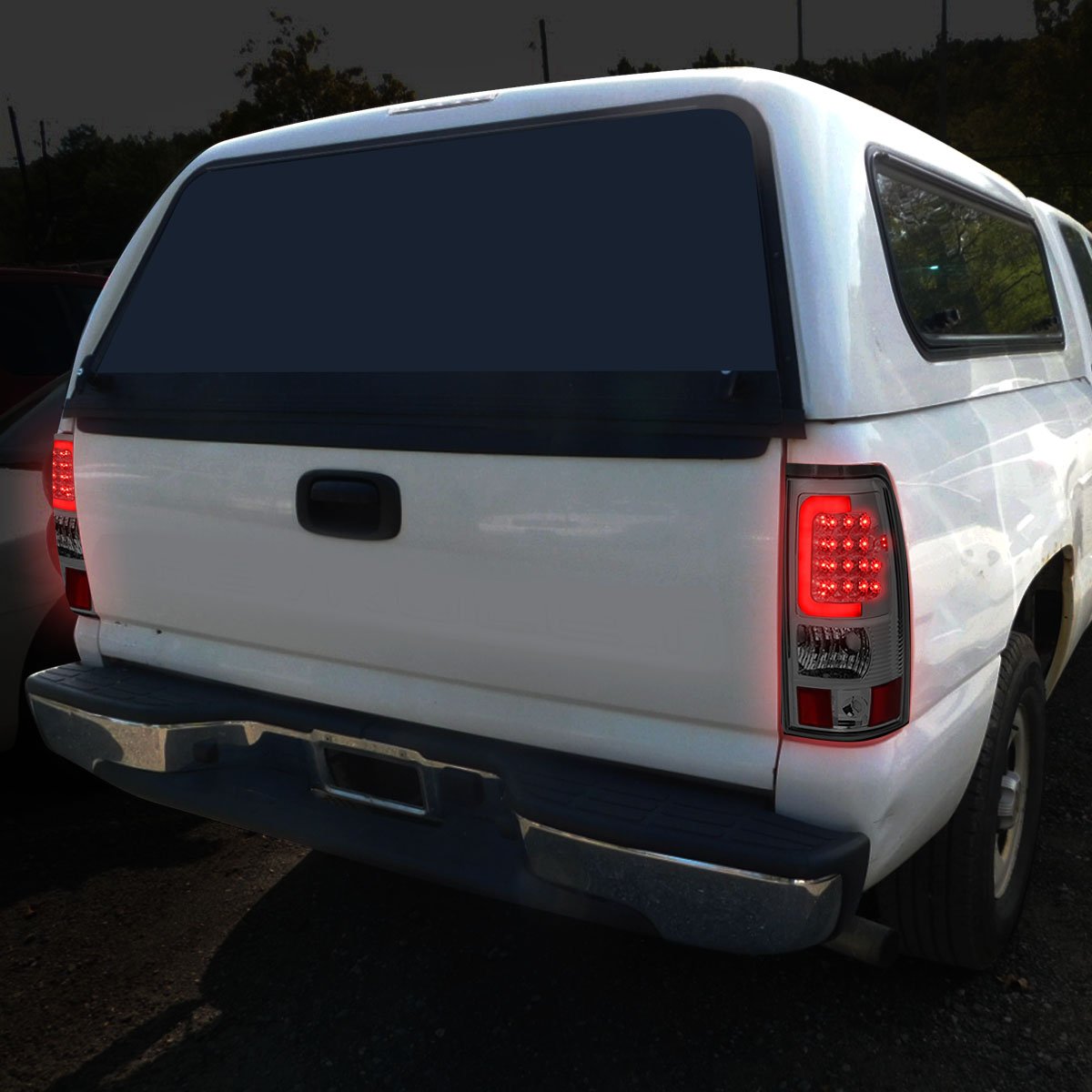 Auto Dynasty 3D LED Tail Brake Lights for Chevy Silverado & GMC Sierra Fleetside - Chrome Housing Smoked Lens - Enhanced Visibility & Style for Night Driving & Off-Road Adventures