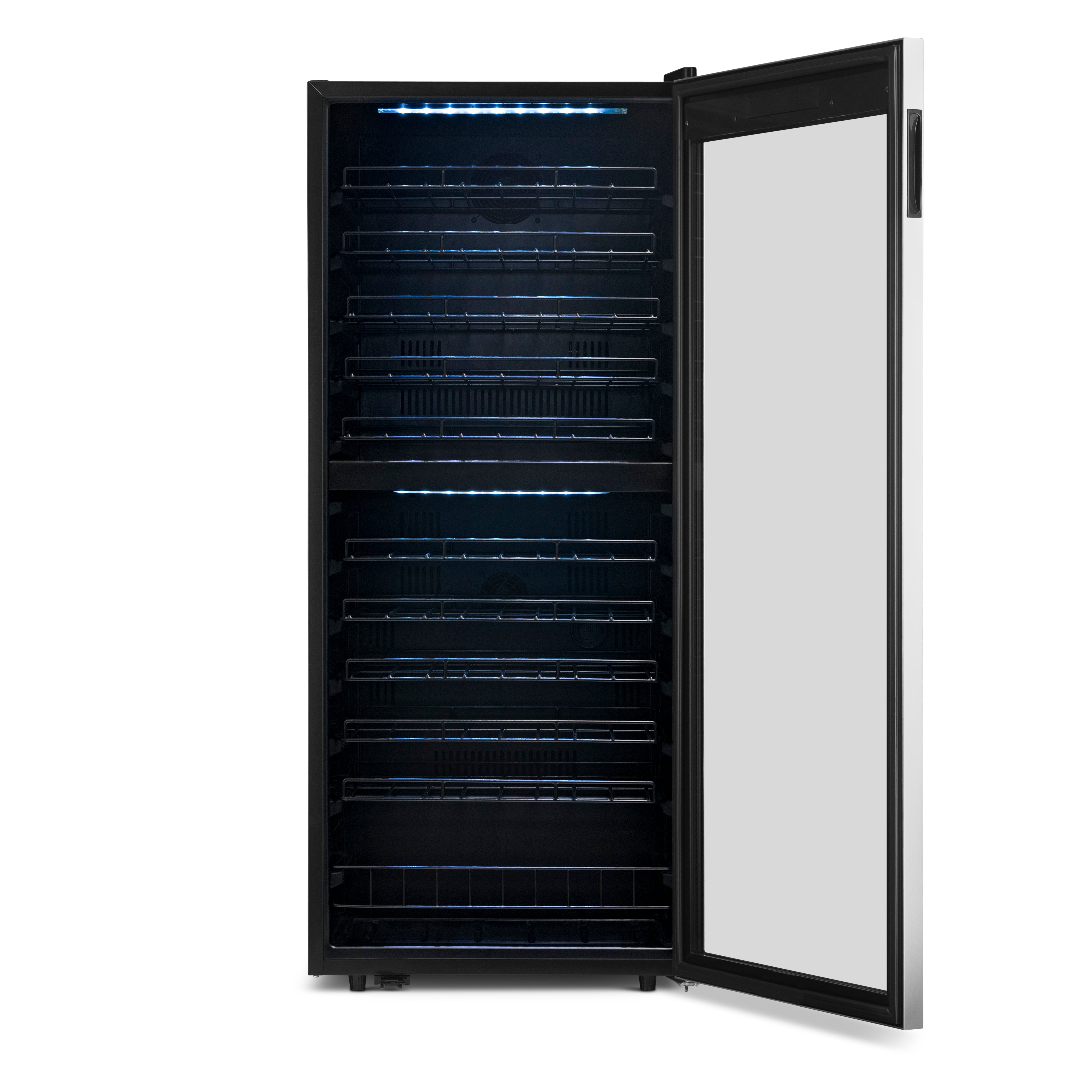 Newair® 98 Bottle 23 Inch Stainless Steel Freestanding Dual Zone Wine Cooler Refrigerator - Perfect for Home Bars, Restaurants, and Wine Cellars
