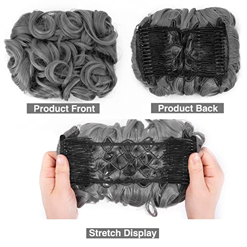 Messy Bun Hair Clip - Perfect for Curly Hair, Easy Chignon Updo for Women | Great for Work, Parties & Everyday Wear