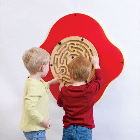 Lucky Labyrinth Wall Maze Game - 3D Wooden Puzzle Brain Teaser for Kids & Adults - Fun Home Decor & Stress Relief Toy for Office, Bedroom, or Game Room