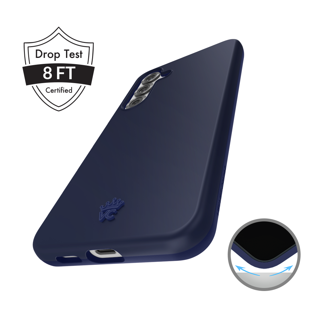 Samsung Galaxy Phone Case - Admiral Navy Blue Protective Cover for Samsung S21/S20/S10/Note 20 - Slim Fit Shockproof Case with Military-Grade Protection | Perfect for Work, Travel & Outdoor Activities