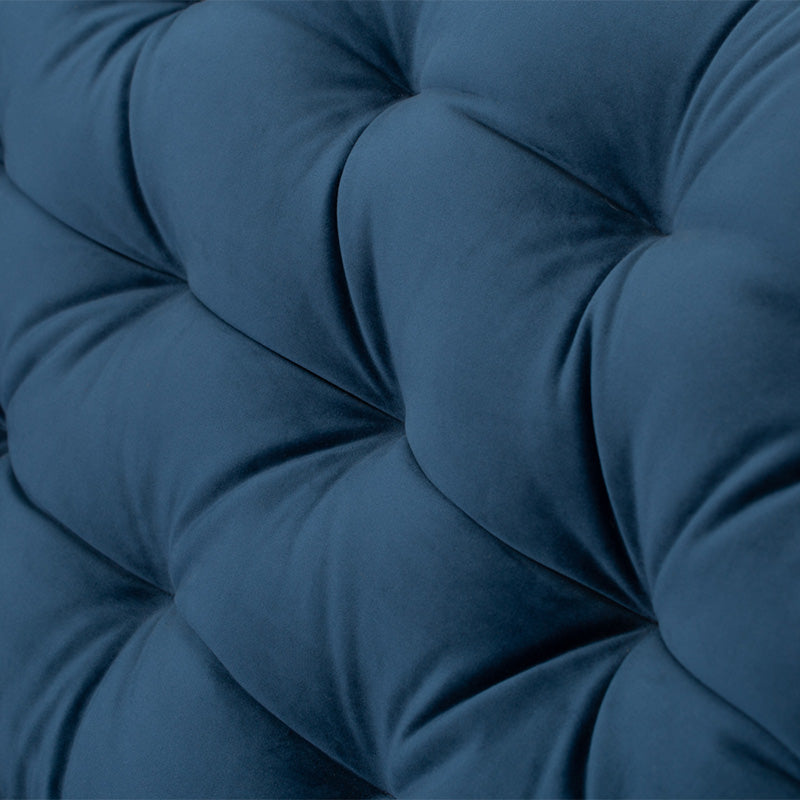 HUAYRA 3-Seater Sofa - Modern Blue Fabric Couch for Living Room, Lounge & Office | Comfortable Sectional Sofa for Home Decor