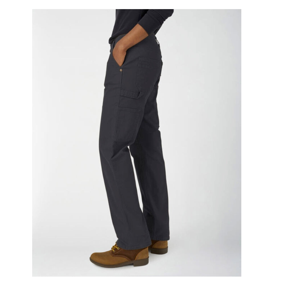 Dickies Stretch Duck Women's Carpenter Work Pants FD2700 - Durable & Comfortable Black Workwear for Construction, Woodworking & DIY Projects