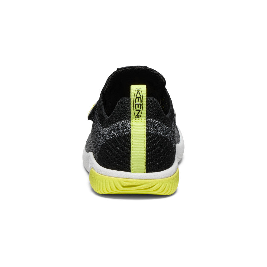 KNX Knit Double Strap Big Kids' Sneakers - Black/Evening Primrose | Comfortable & Stylish for School, Play & Everyday Wear