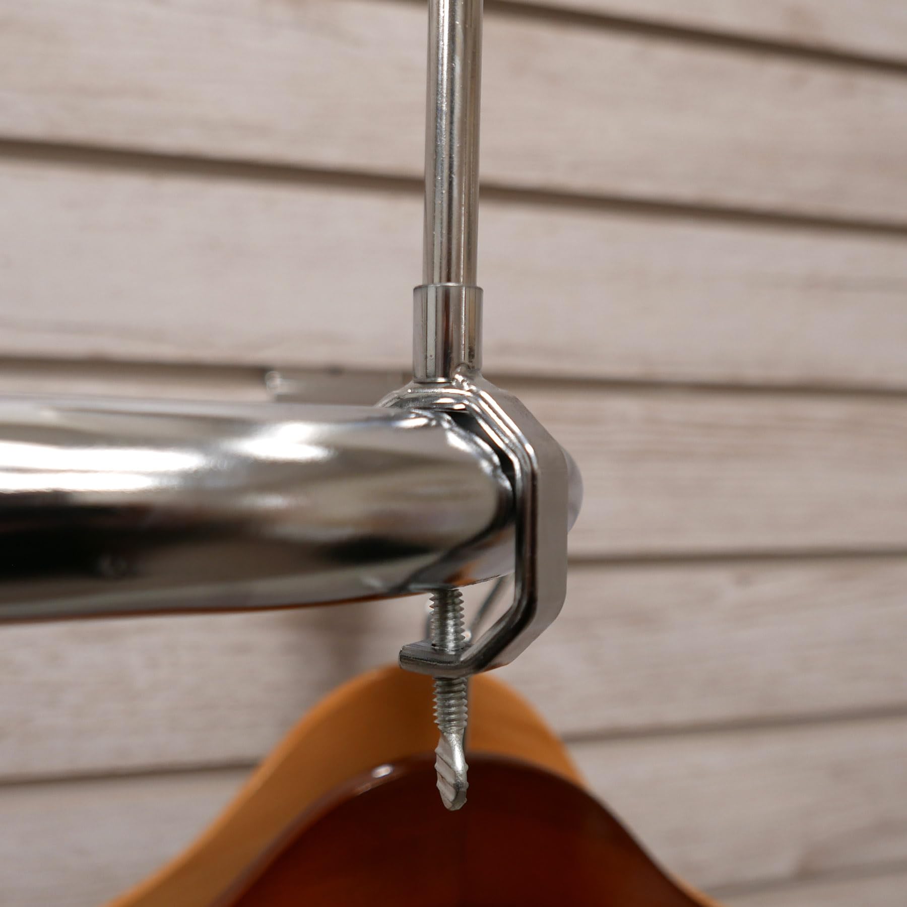 Universal Retail Rack Chrome Frame Clamp-On 5.5