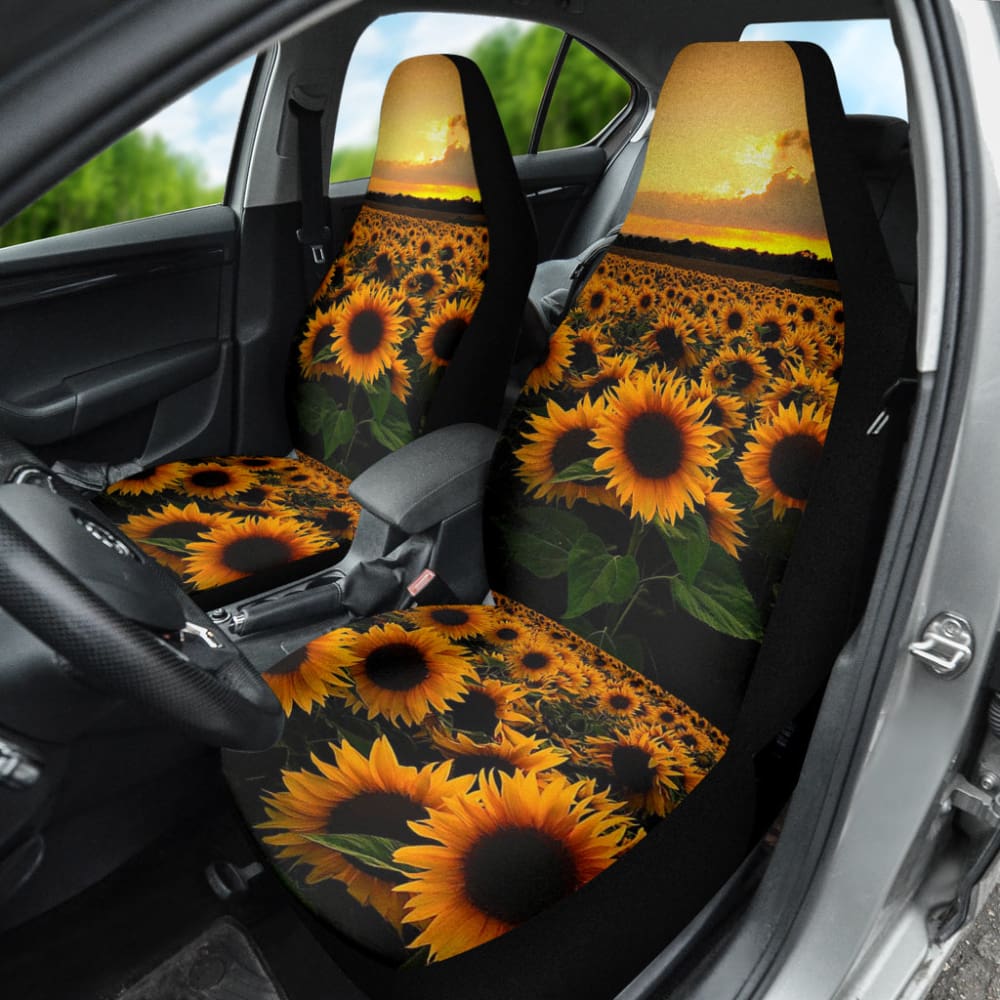Premium Sunflower Car Seat Covers - Universal Fit for Cars, Trucks & SUVs - Soft & Durable Seat Protectors - Perfect for Road Trips, Daily Commutes & Family Travel
