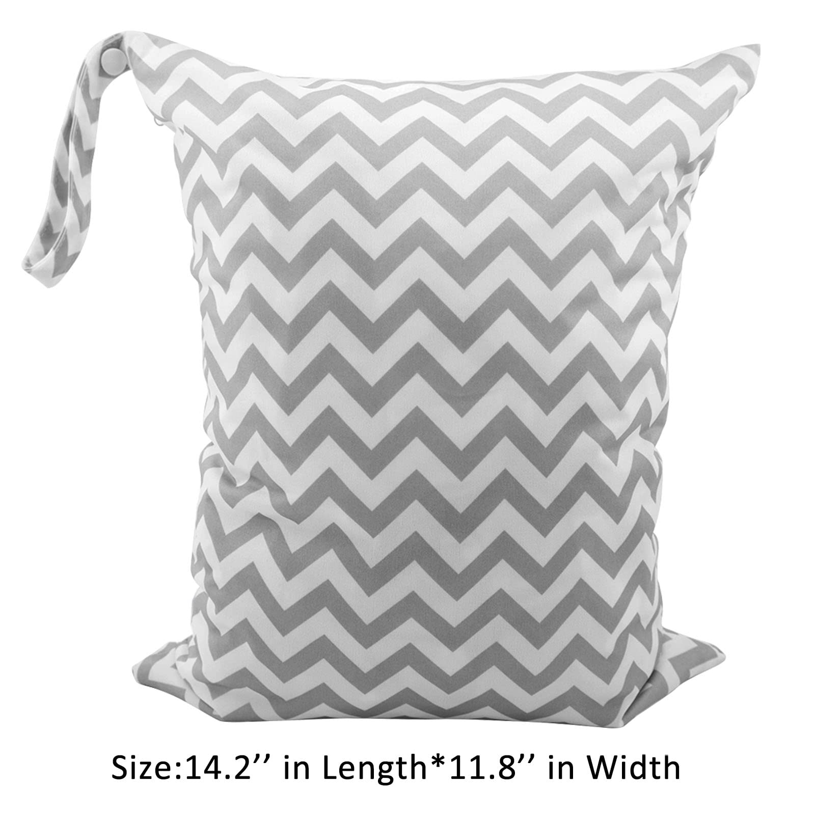 ALVABABY Waterproof Wet Dry Bags - 3 Pack Reusable Travel Storage with 2 Pockets for Swimsuits, Wet Clothes & Baby Diapers - Perfect for Beach, Pool, Gym, Yoga & Daycare Essentials