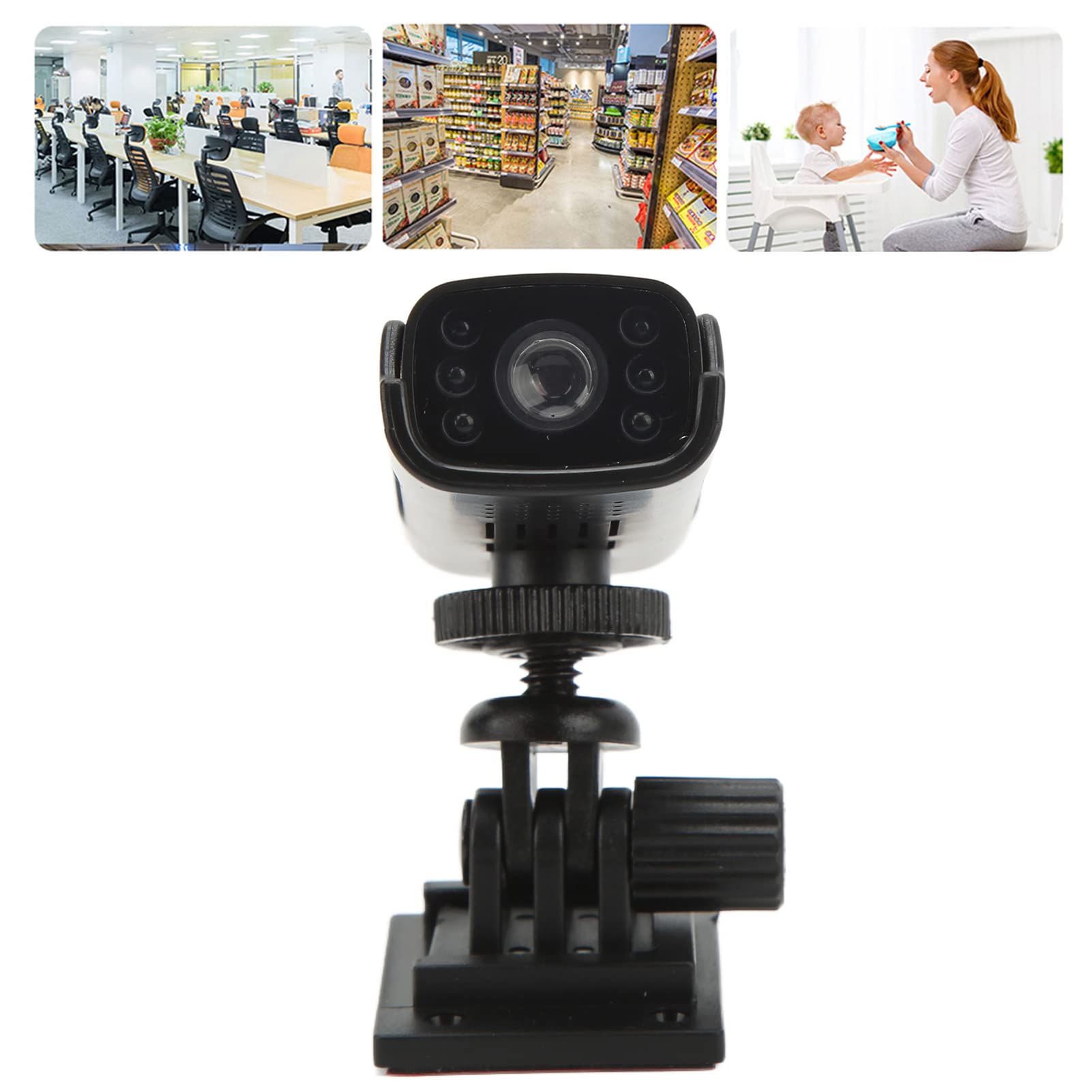 Wireless Security Camera - Mini WiFi Indoor Home Camera for Baby, Pet & Nanny Monitoring | 1080p HD with Infrared Night Vision, AI Motion Detection & Mobile App Remote Access | Ideal for Home Security, Baby Monitoring & Pet Watching