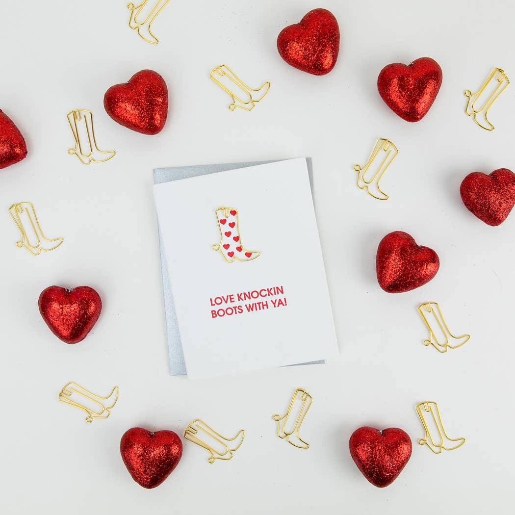 Funny Couple Socks - 'Love Knockin' Boots With Ya' Novelty Gift for Him & Her | Perfect for Anniversaries, Valentine's Day & Romantic Date Nights