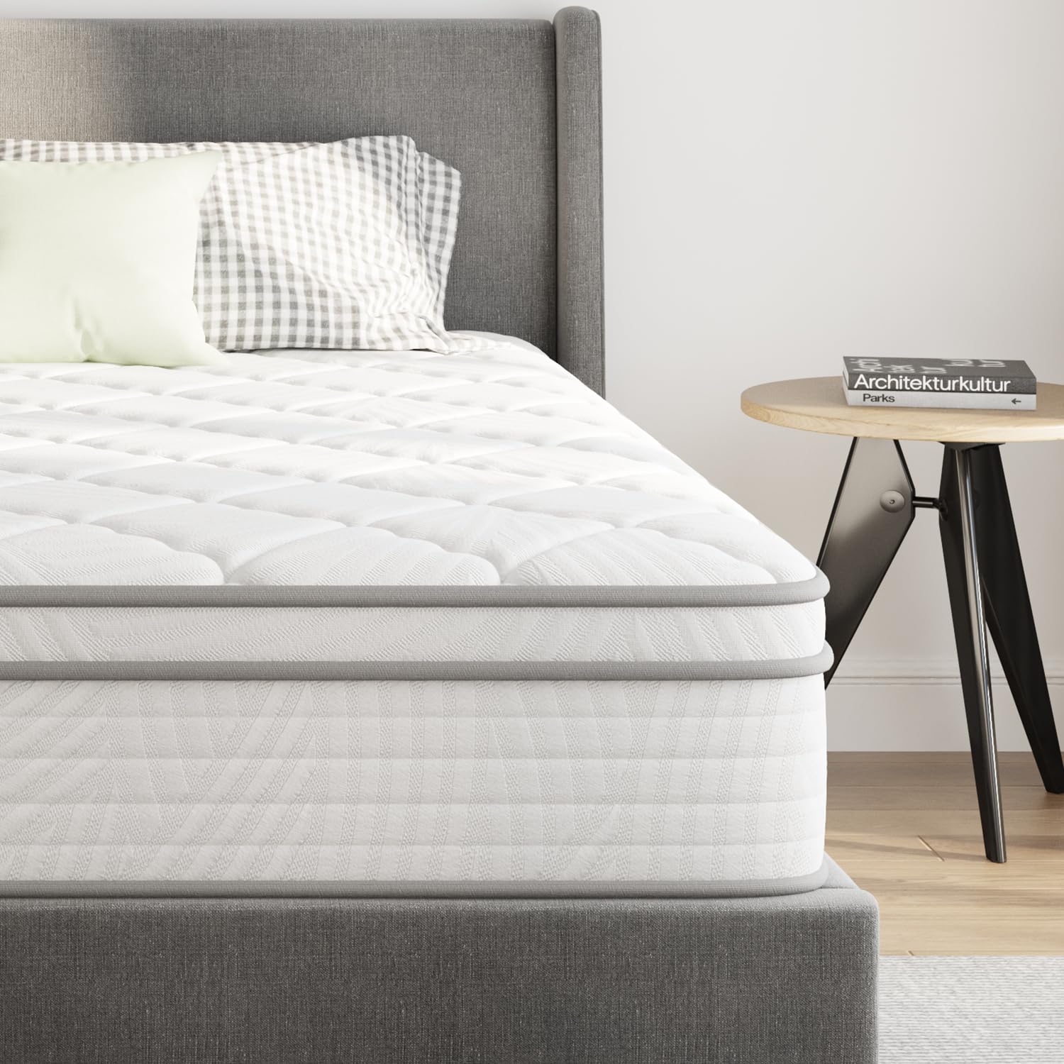Novilla 10 Inch Queen Size Hybrid Mattress - Gel Memory Foam & Pocket Springs for Back Pain Relief - CertiPUR-US Certified - Perfect for Bedroom, Guest Room & RV Use
