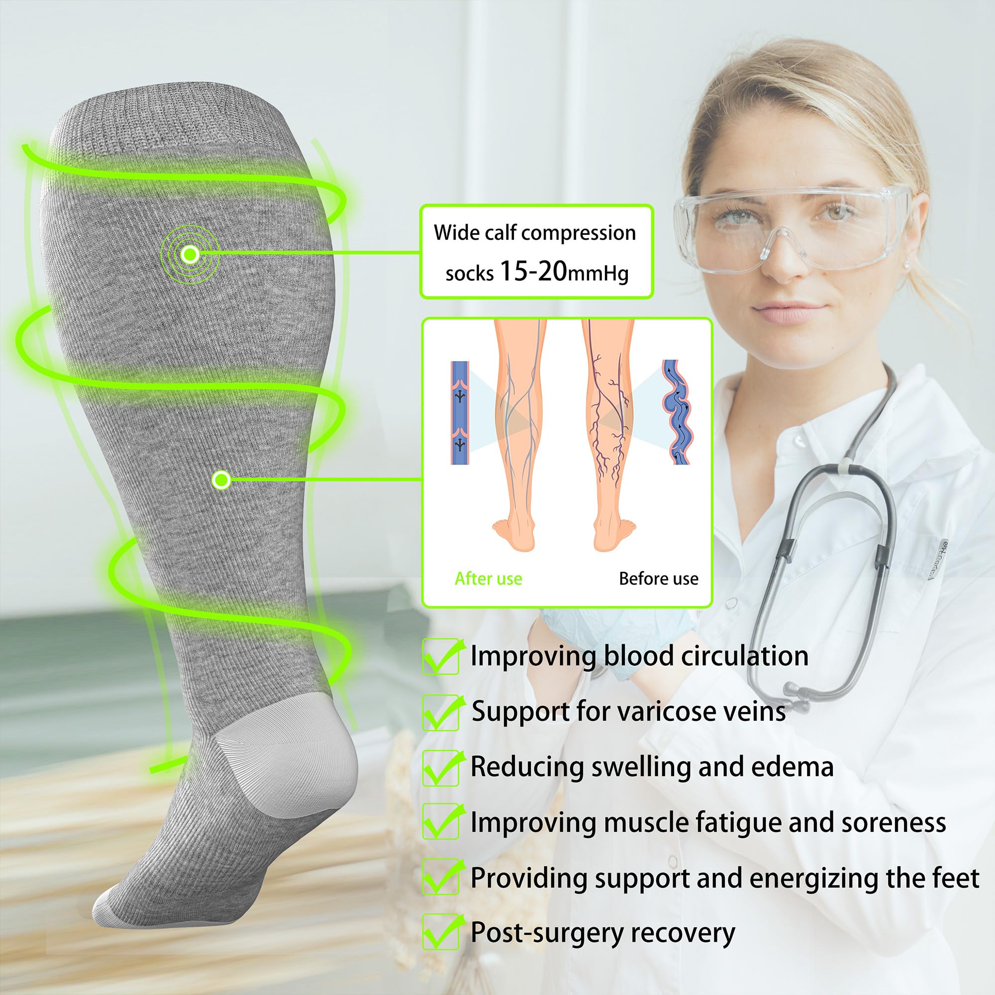 Funny Nurse Socks with Llama Design - Comfortable Novelty Socks for Women & Men - Perfect Gift for Medical Professionals & Animal Lovers - Great for Hospitals, Clinics & Casual Wear