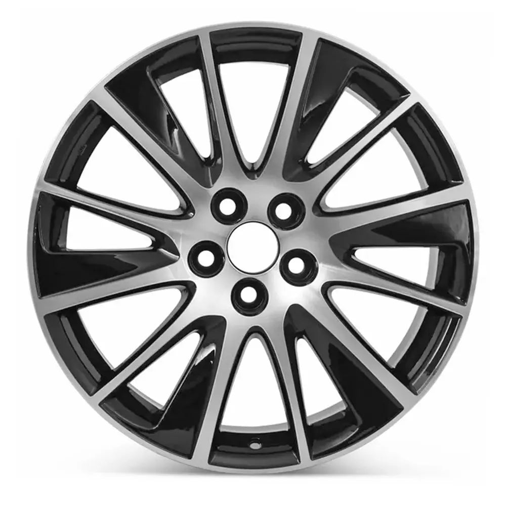 19 Inch Toyota Highlander Wheel Replacement - Machined Black Replica Rim 75215 A 426110E470 - Perfect for Off-Roading, City Driving & Custom Upgrades