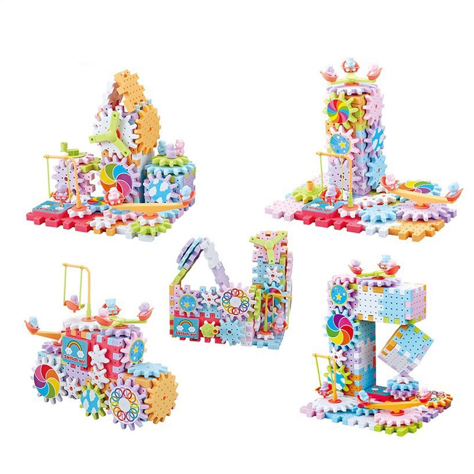 Upgrade Gear Building Blocks Set - 83-263 Pieces STEM Construction Toy Kit with Electric Tools, Educational Building Blocks for Kids Ages 3+, Perfect for Home, School, and Creative Play