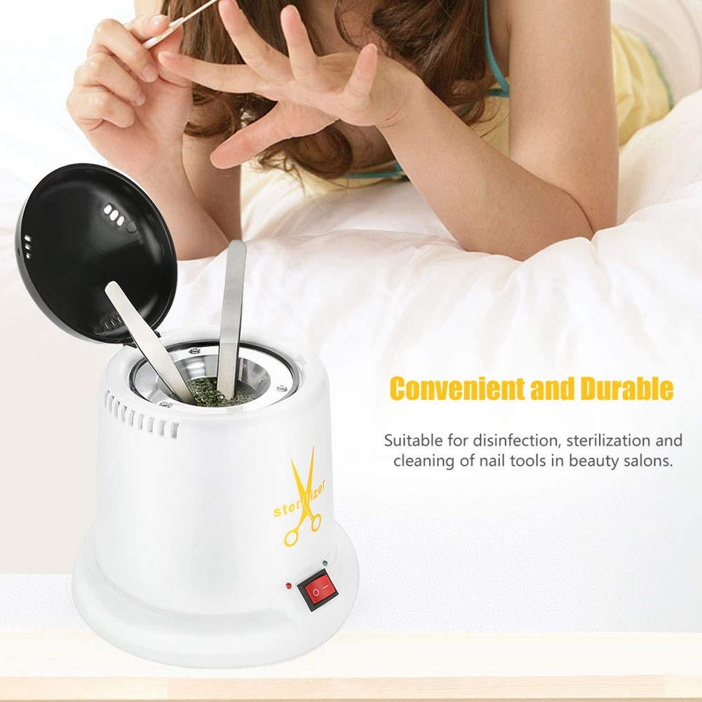 Professional Nail Sterilizer & Disinfection Machine for Manicure Salon - High Temperature UV Sanitizer with Quartz Sand for Nail Tools, Tattoo Equipment & Beauty Accessories | Perfect for Nail Salons, Tattoo Shops & Home Use