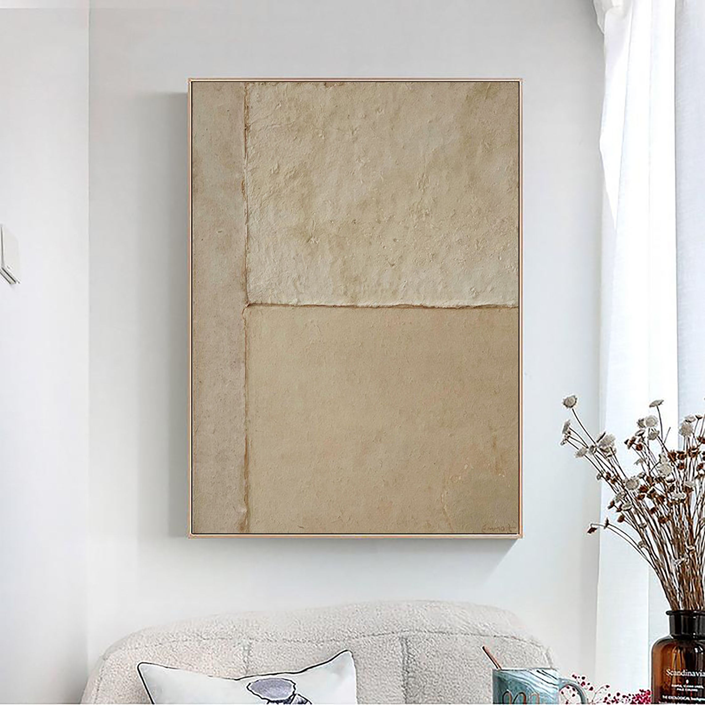 Abstract Tranquility Wall Art Painting - Modern Home Decor for Living Room, Bedroom & Office - Serene Canvas Print #WS091
