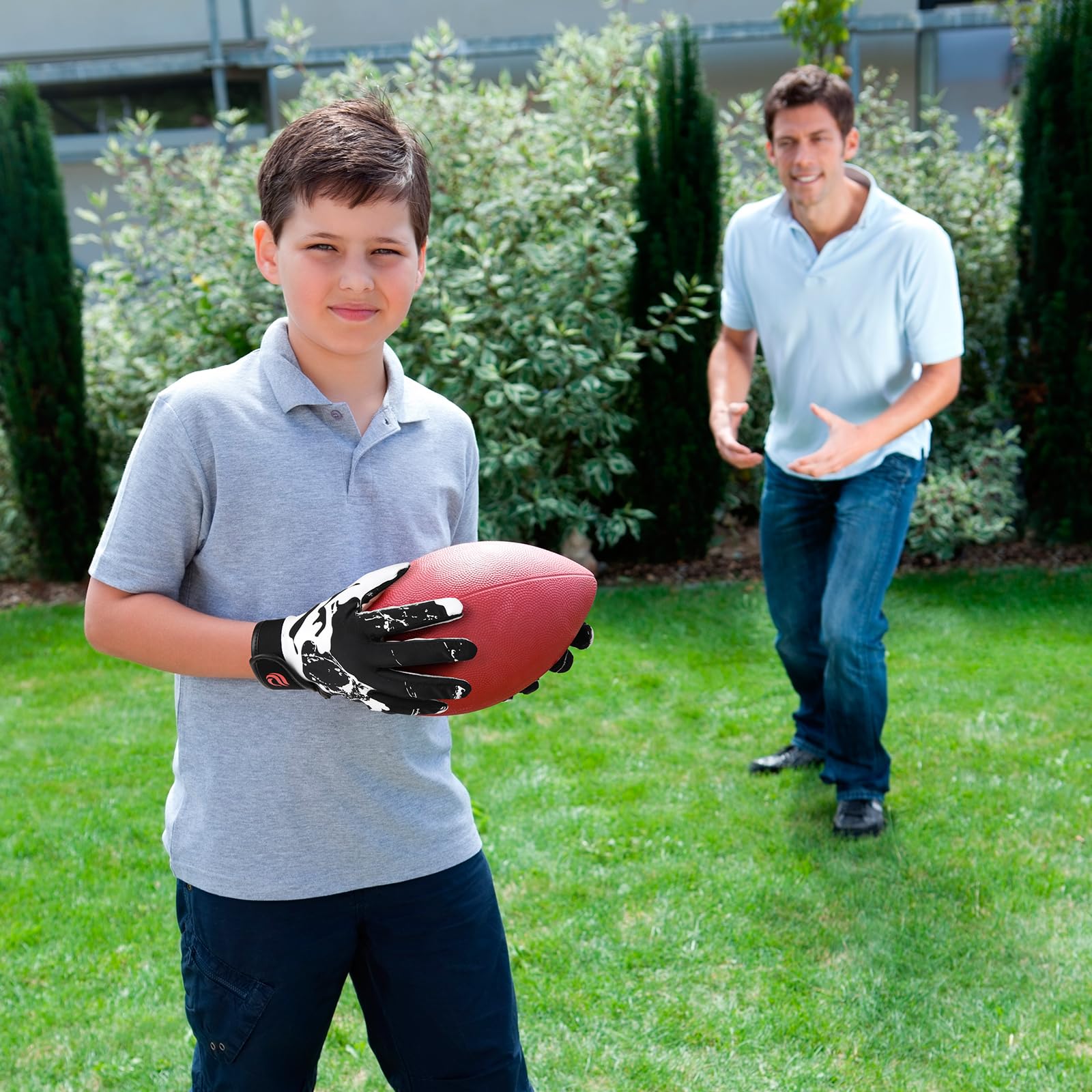 Best Youth Football Gloves for Kids - Superior Grip Receiver Gloves for Training & Games - Perfect for Catch Practice, Touchdowns & Competitive Play