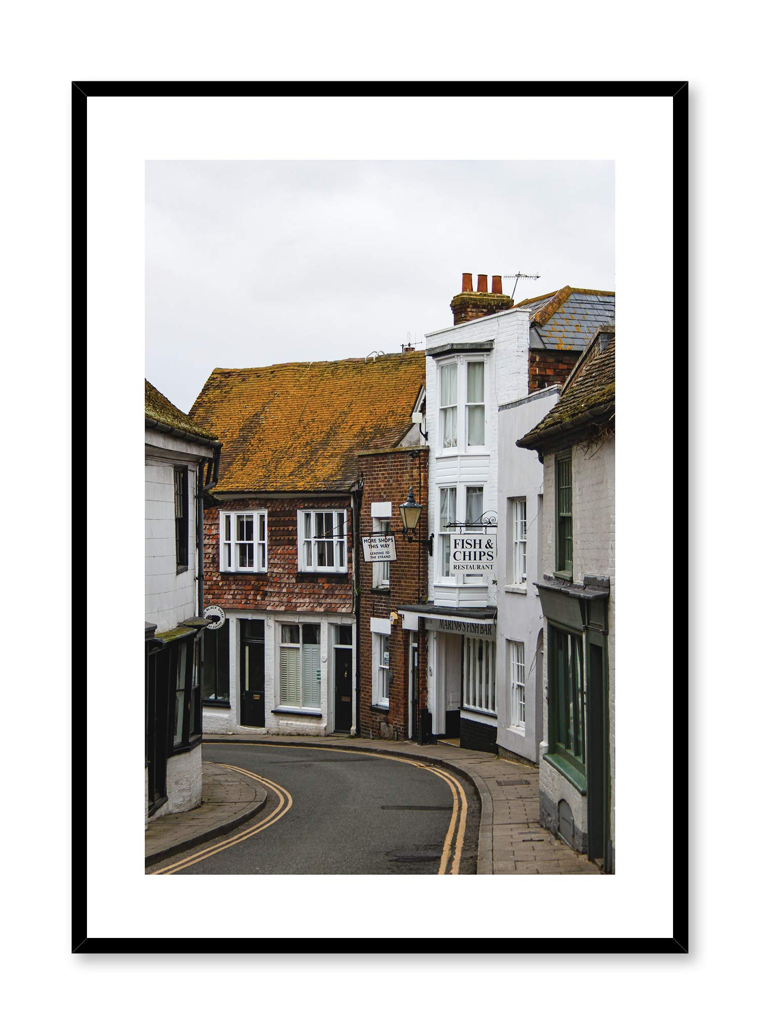 Rye Stroll Poster - Vintage Travel Art Print - Perfect for Home Decor, Office & Gift Giving