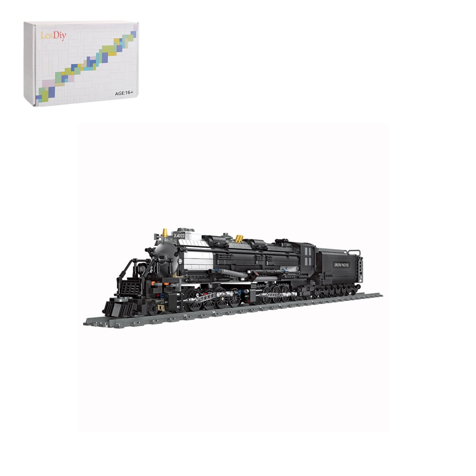 JoyMeet Dr.Bricks Big Boy Steam Locomotive Building Blocks Set - 1608pcs Compatible with Lego | STEM Educational Toy for Kids & Adults | Perfect for Train Enthusiasts & Collectors