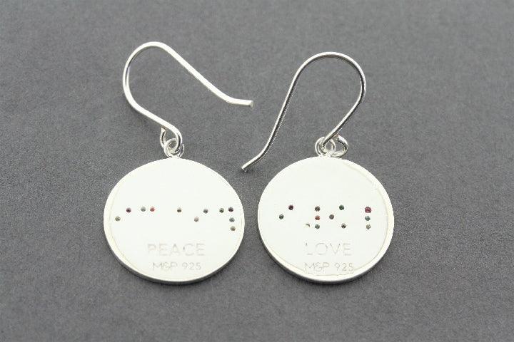 Braille Multi-Colored Earrings for Women - Stylish & Unique Handmade Jewelry - Perfect for Parties, Gifts & Everyday Wear