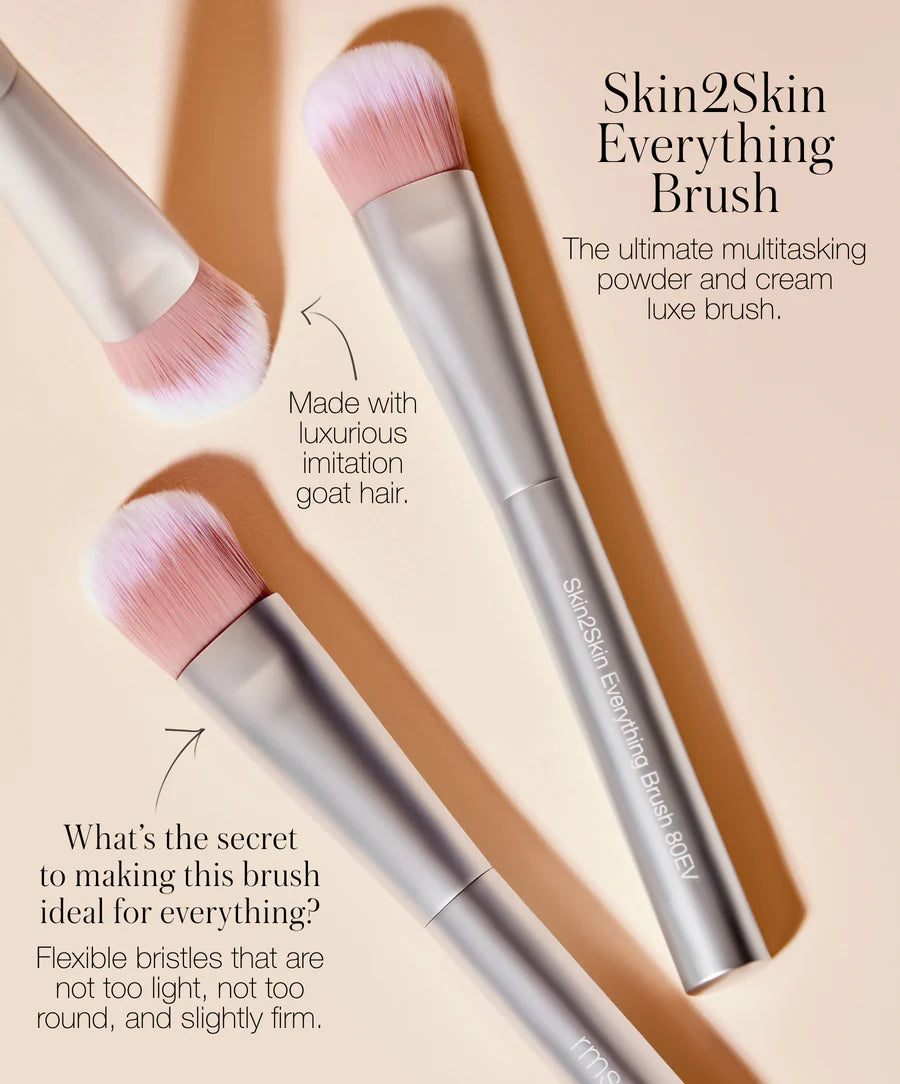 Skin2Skin Everything Brush - All-in-One Makeup Brush Set for Foundation, Concealer, Blush & More | Perfect for Daily Makeup, Travel & Professional Use