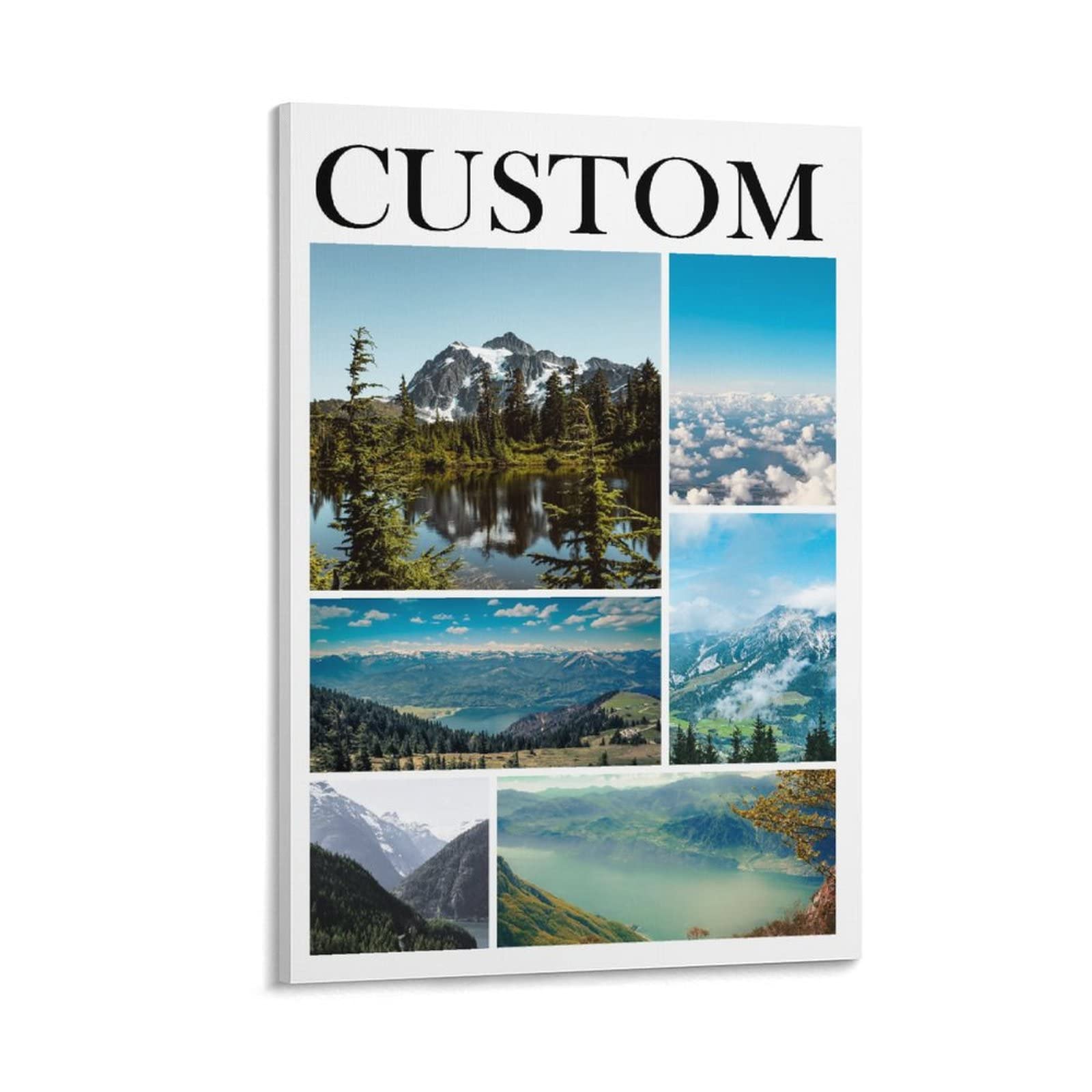 Personalized Custom Photo Memorial Wall Art - 24x36 Inch (60x90cm) Canvas Print Poster - Unique Gift Idea for Home Decor, Living Room Aesthetic & Memorial Tribute