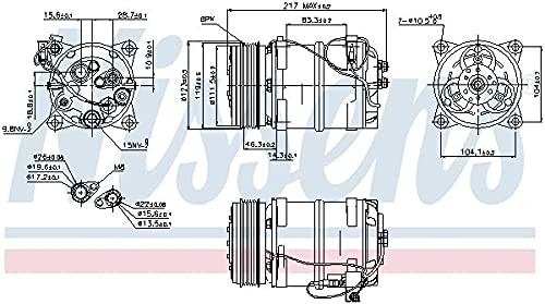 Nissens 89249 Air Conditioning Compressor for Car AC System Replacement - Compatible with Multiple Vehicle Models | Perfect for Summer Cooling & Auto Repair Shops