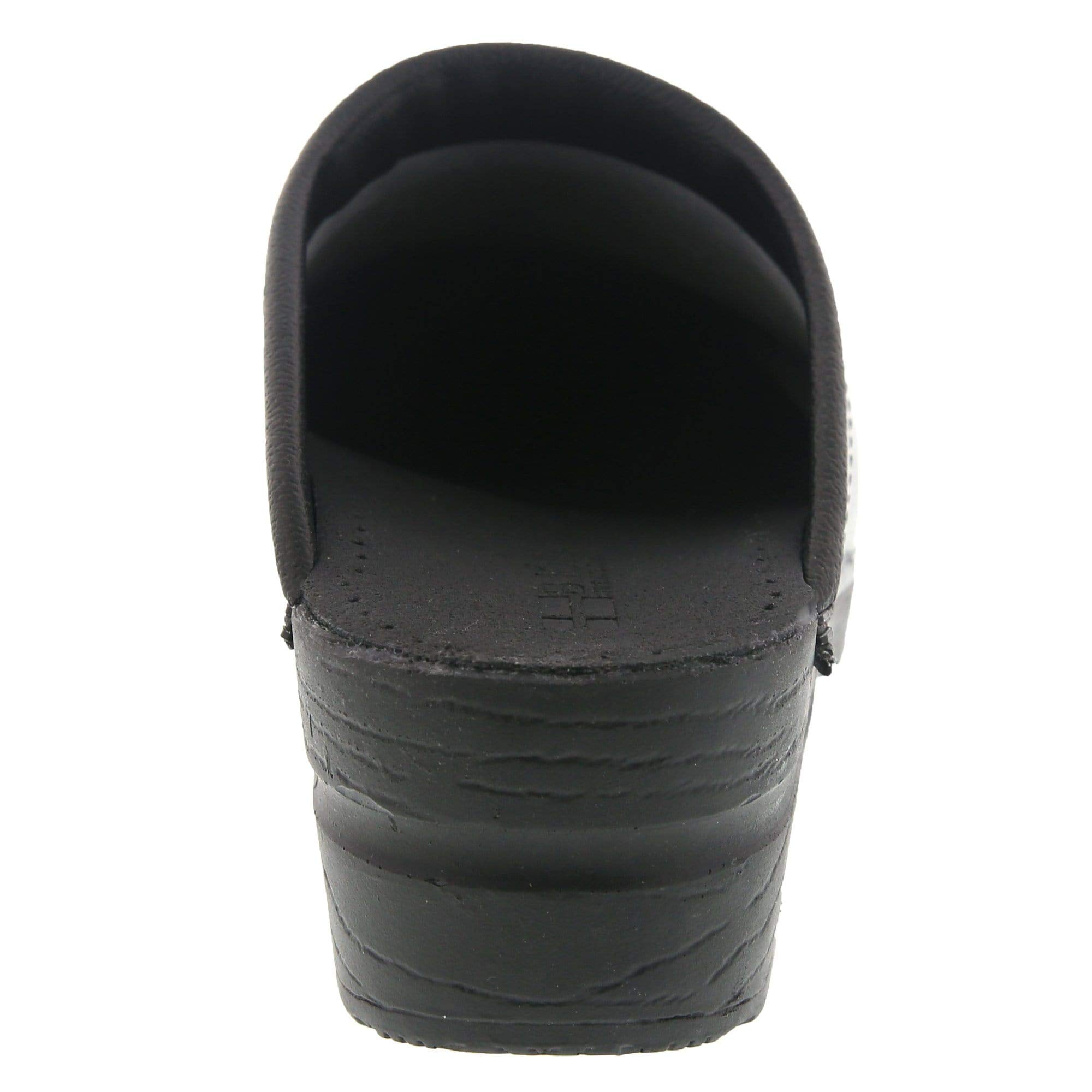 Bjork Women's Open Back Leather Clogs - Comfortable PU Slip-On Shoes for Casual Wear, Home & Office
