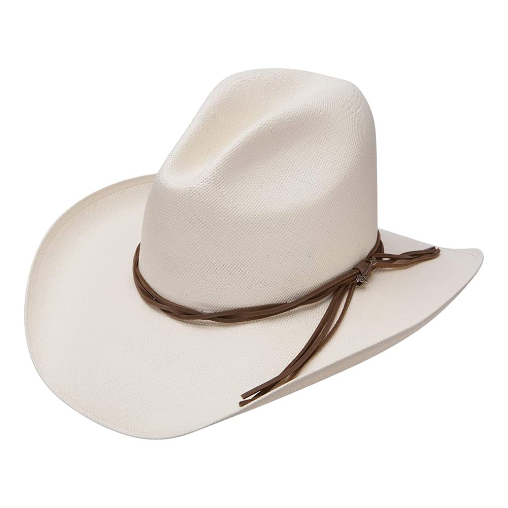 Stetson Men's Gus 10X Straw Cowboy Hat - Western Style Sun Protection Hat for Outdoor, Rodeo, and Ranch Activities