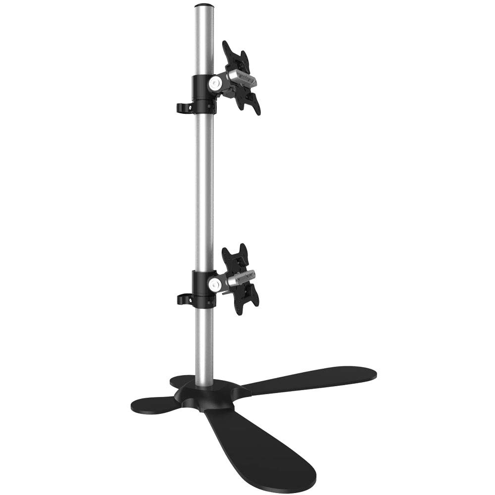 Cotytech Dual Monitor Stand for Apple - Adjustable Up & Down with Quick Release (BL-AF2) - Perfect for Home Office & Gaming Setup