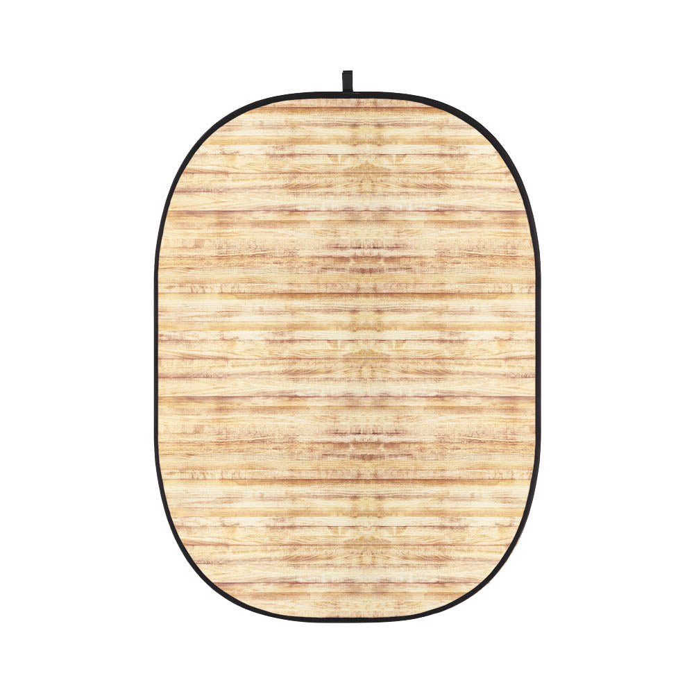 2x1.5m Wooden Wall Collapsible Backdrop Panel - CBA WW0001 Natural Wood Photography Background for Studio, YouTube Videos & Home Decor