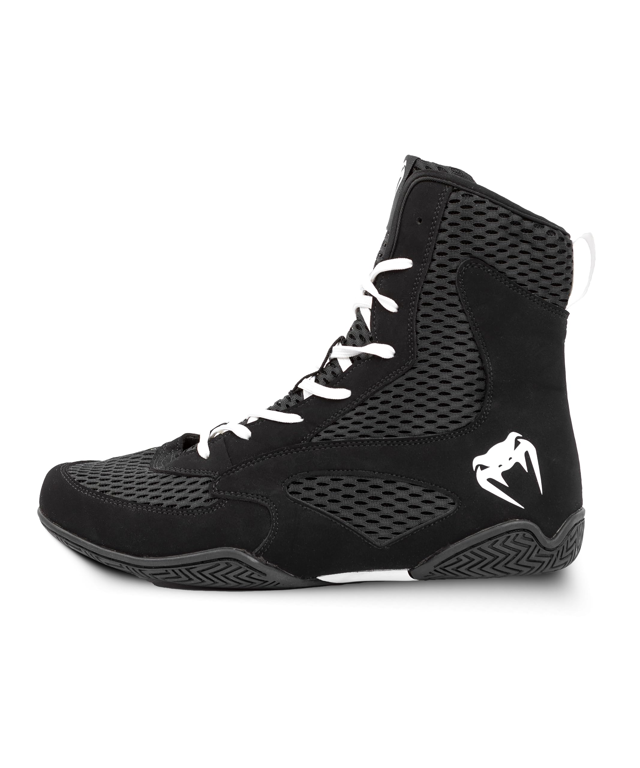 Venum Contender Boxing Shoes for Men & Women - Lightweight, Breathable & Durable MMA, Kickboxing & Training Footwear - Black/White - Perfect for Boxing Gyms, Martial Arts & Fitness Training