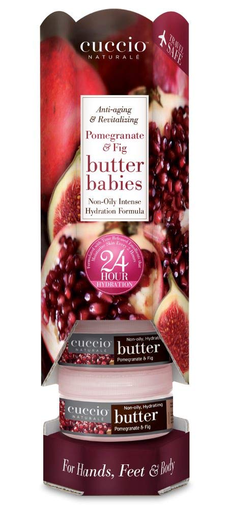 Cuccio Pomegranate & Fig Butter 8oz 6 Piece Gift Set - Luxurious Hand & Body Lotion for Dry Skin - Perfect for Spa, Gifts & Self-Care Routine