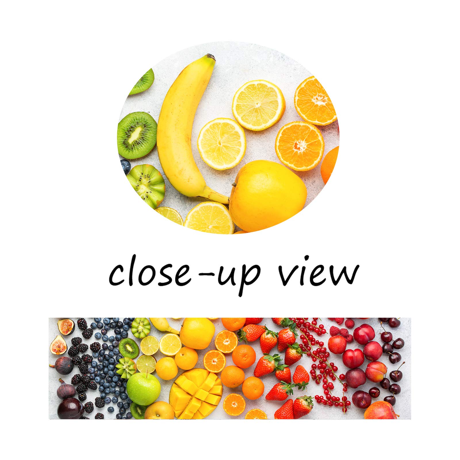 GUTTATY Kitchen Canvas Wall Art - Framed Fruit Painting for Dining Room & Home Decor, Healthy Food Artwork for Kitchen & Restaurant - Ready to Hang (28x40 Inches) - Perfect for Farmhouse, Modern & Rustic Interior Design