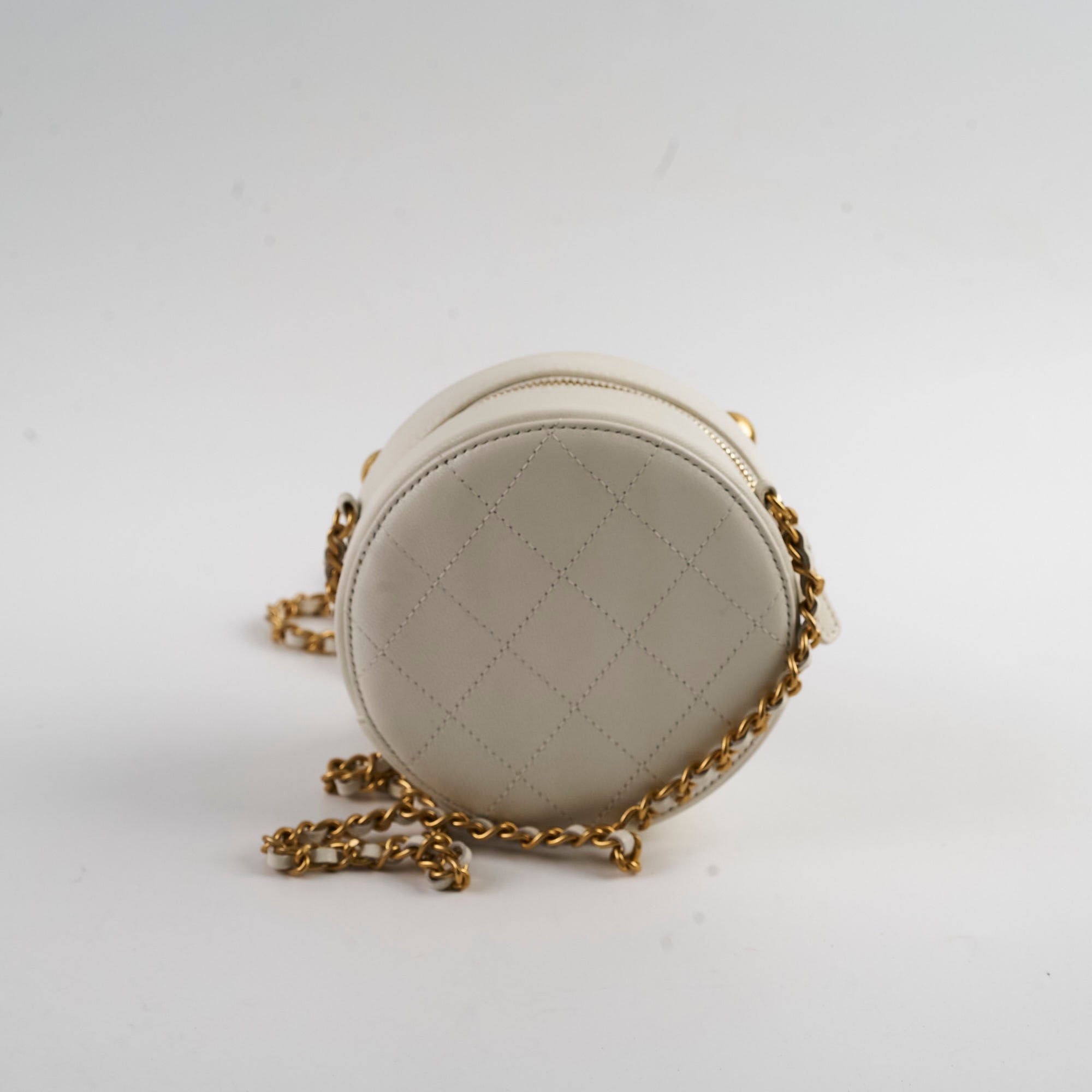 Chanel White Pearl Round Bag - Luxury Designer Handbag for Women | Perfect for Parties, Weddings & Special Occasions